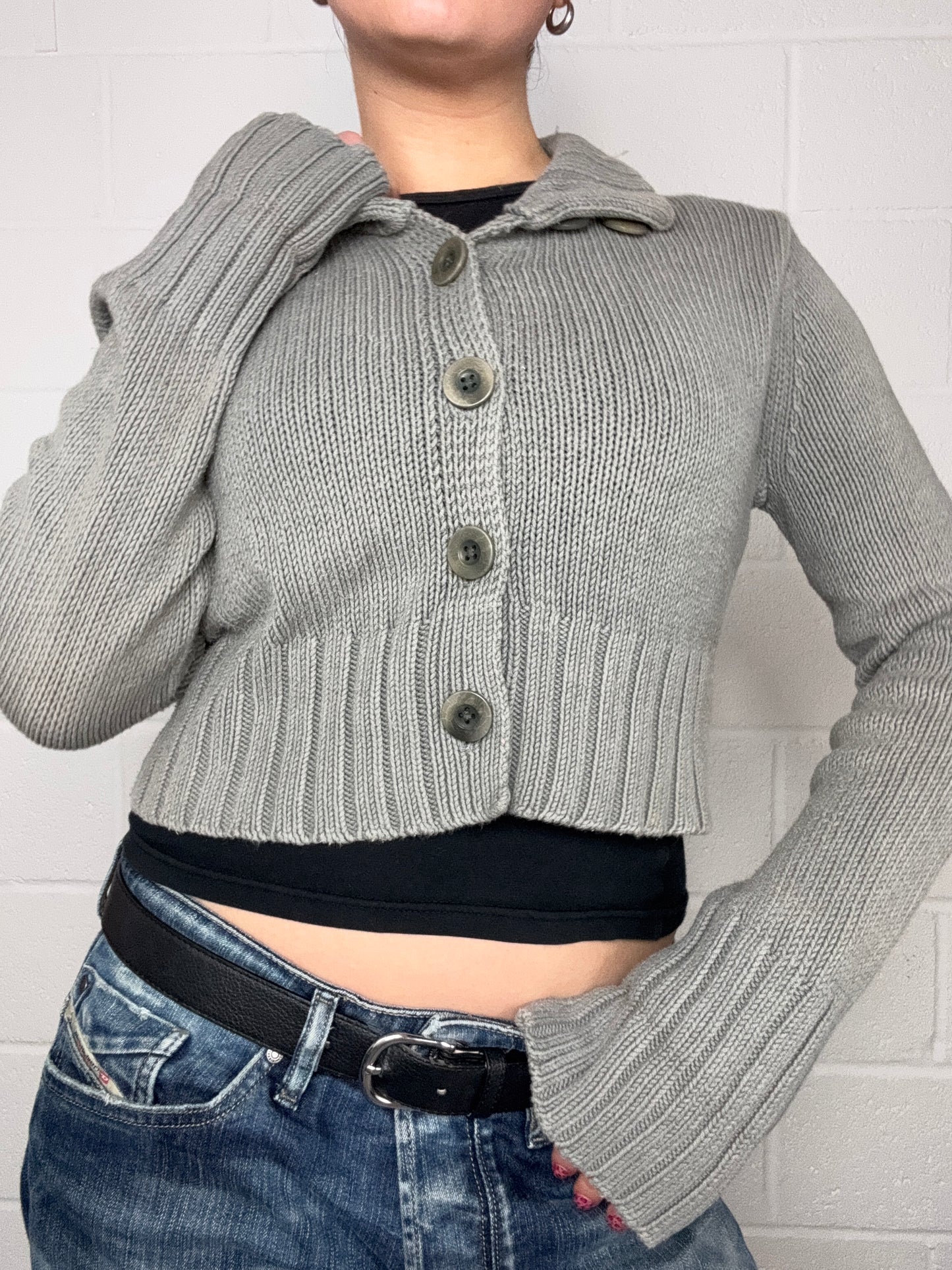 DKNY Cropped Cardigan (M)