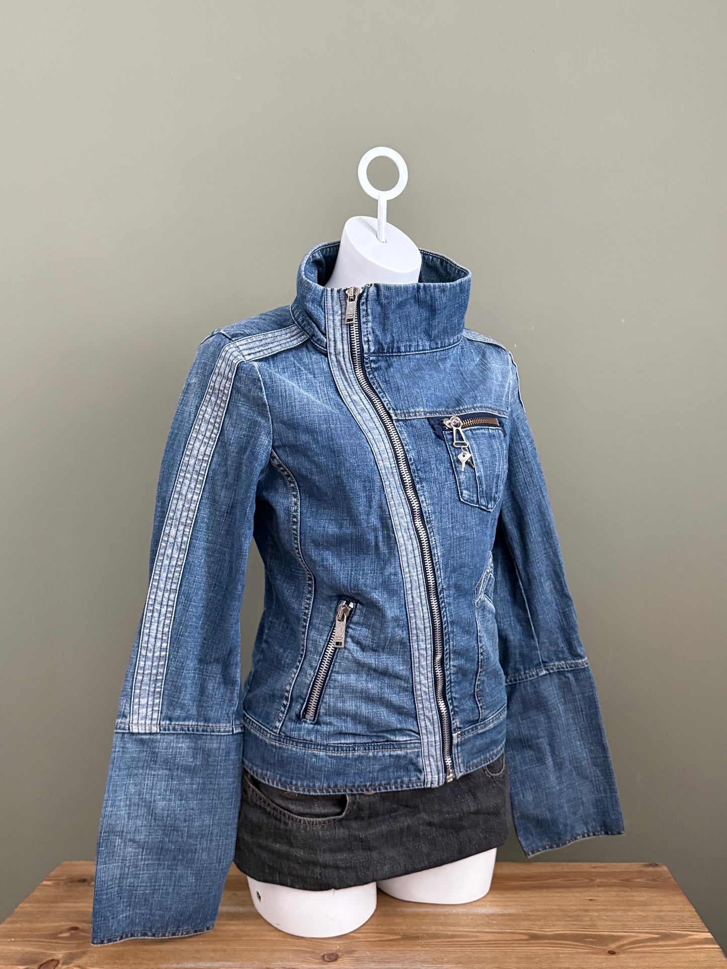 Diesel Asymmetric Denim Jacket (L)