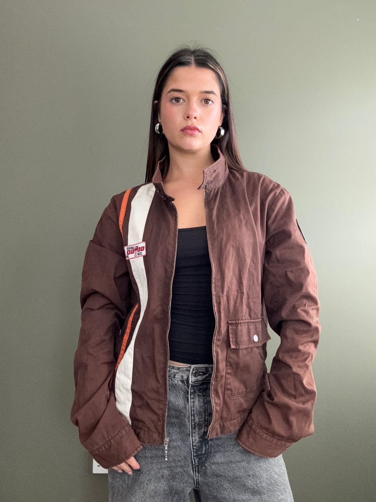 Guess Brown Biker Jacket (S)