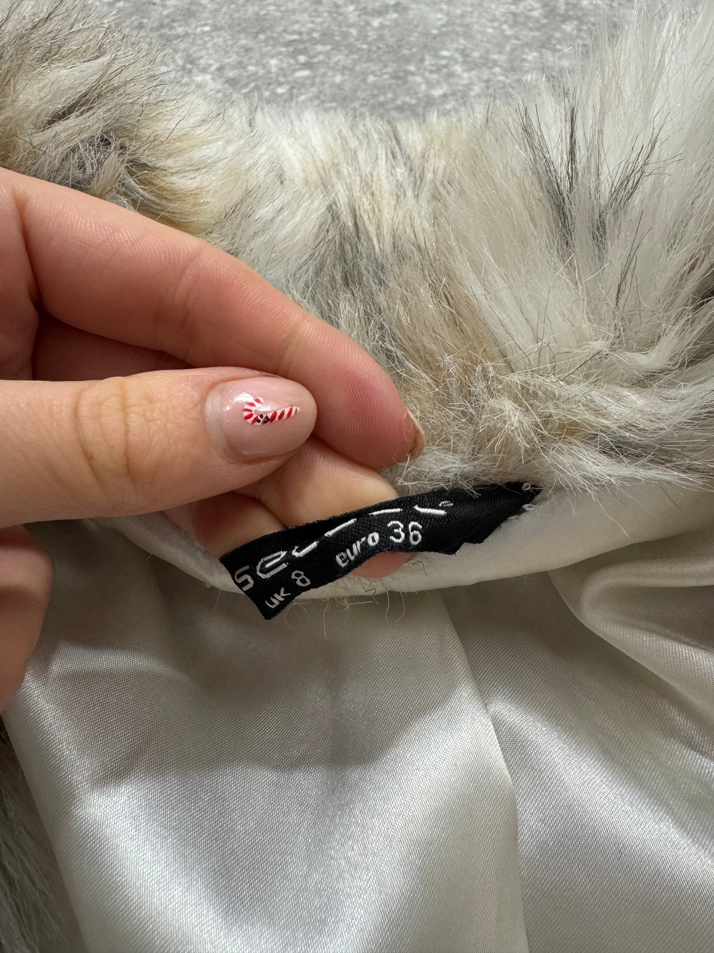 Y2K Faux Fur Jacket (UK8)