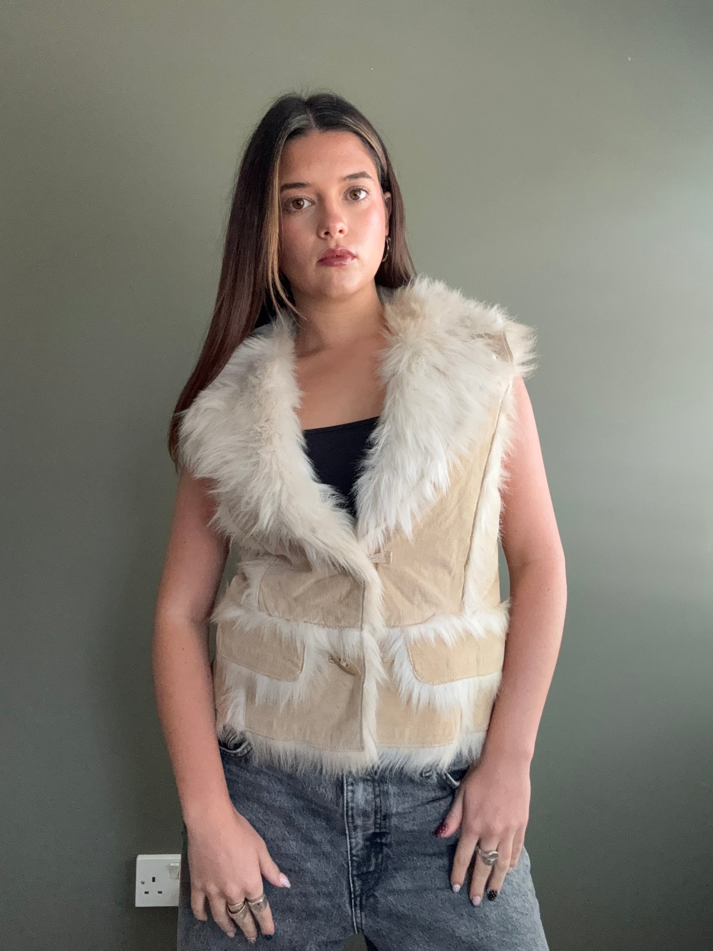 Morgan De Toi Faux Fur Gilet (M)