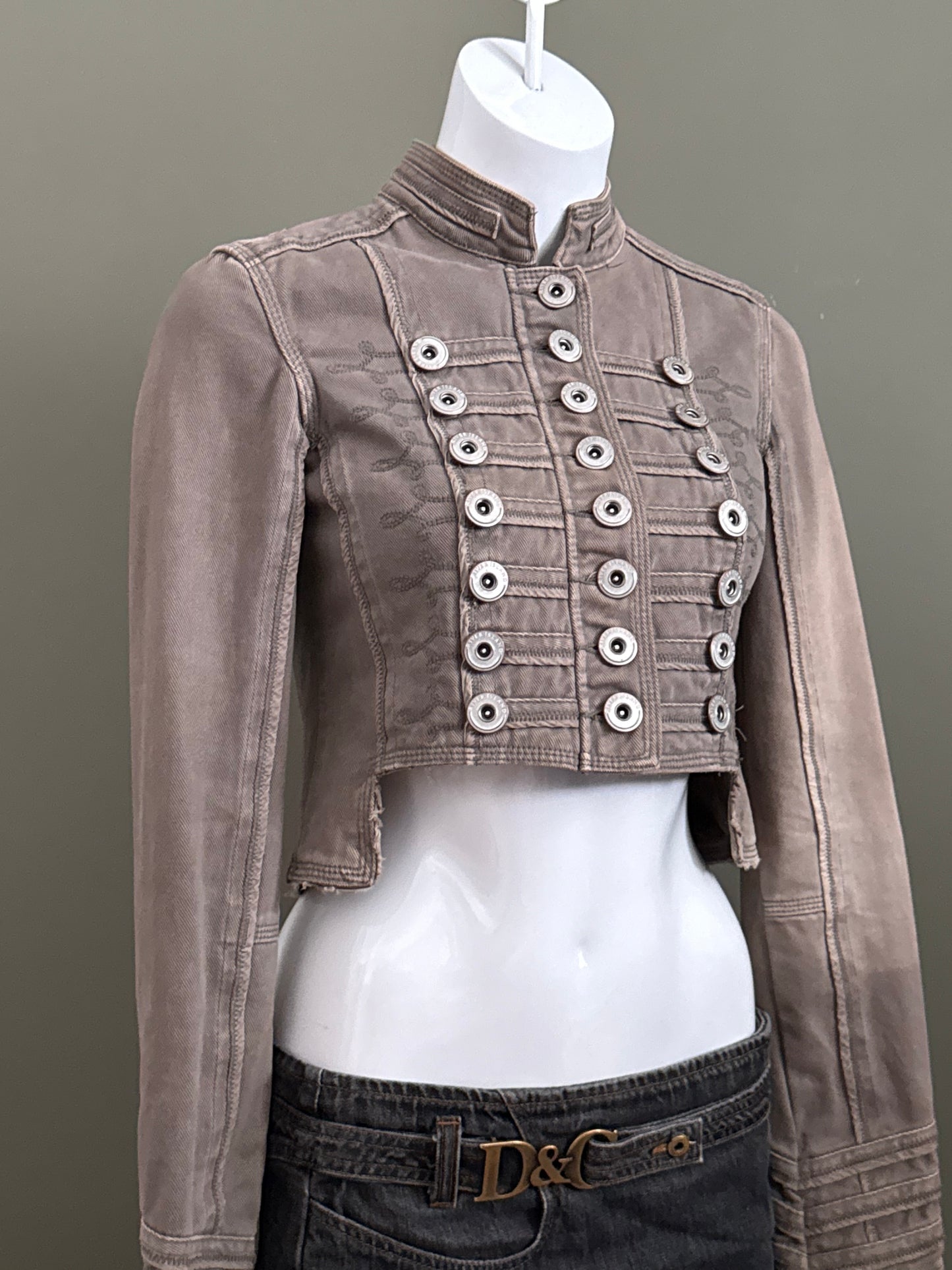 Cropped Military Cargo Jacket (UK10)