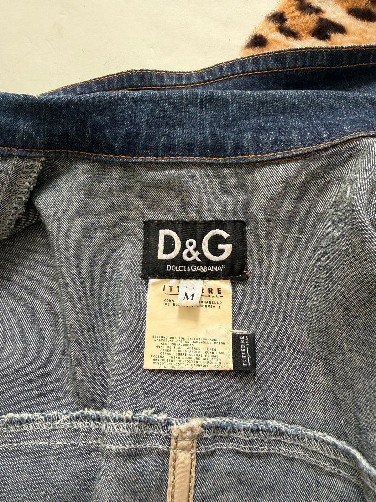 Vintage Dolce & Gabbana Fitted Denim Jacket (M)