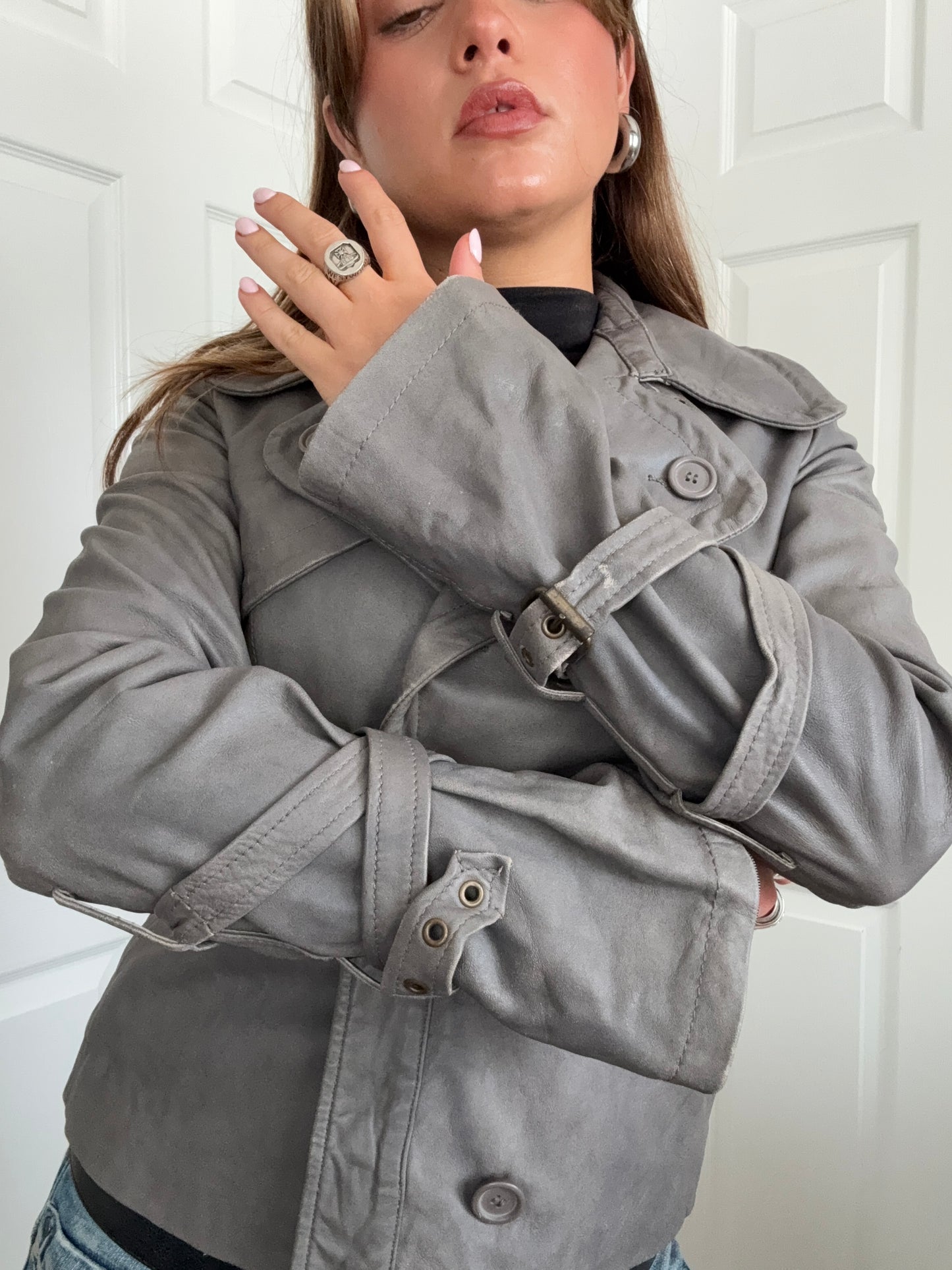 Allsaints 2 in 1 Leather Jacket (UK10)
