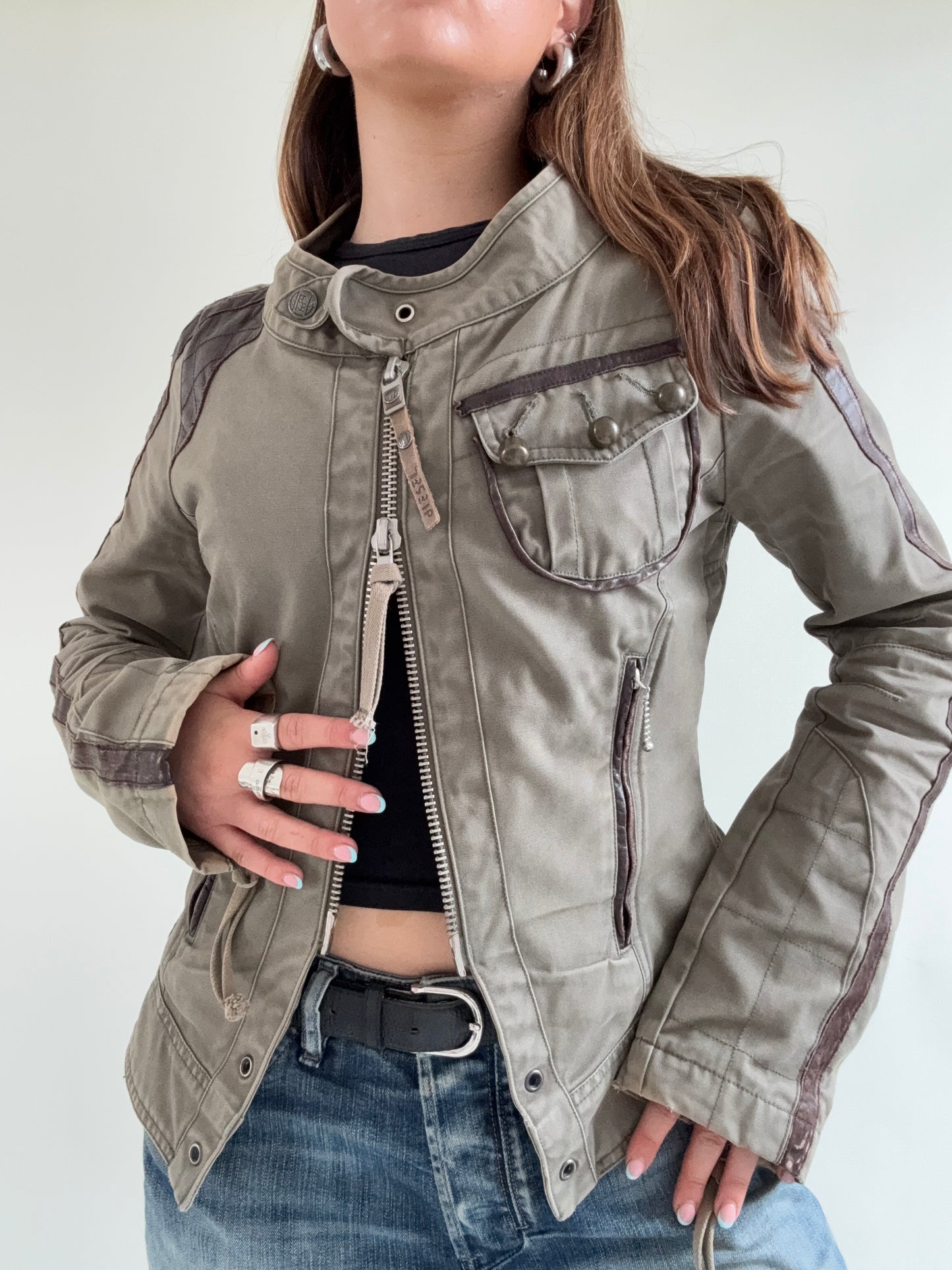 Diesel Fitted Military Style Jacket (L)