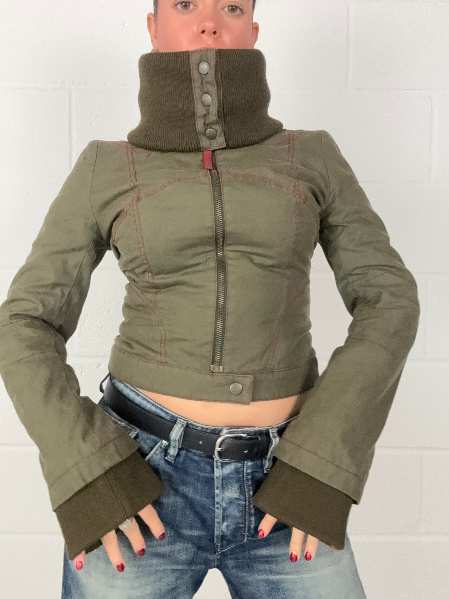 Khaki Fitted Jacket (S)