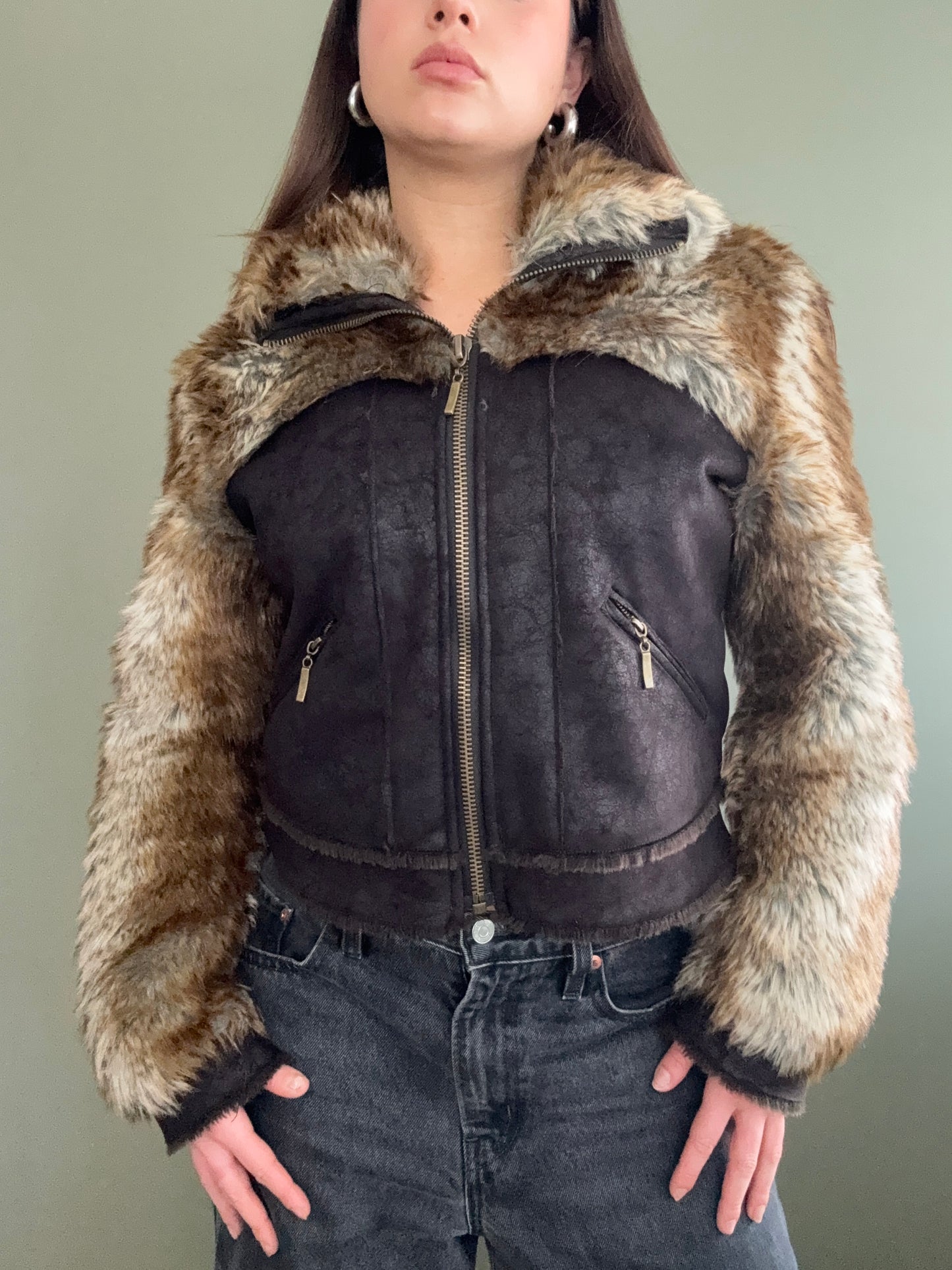 Faux Fur Jacket (UK10)