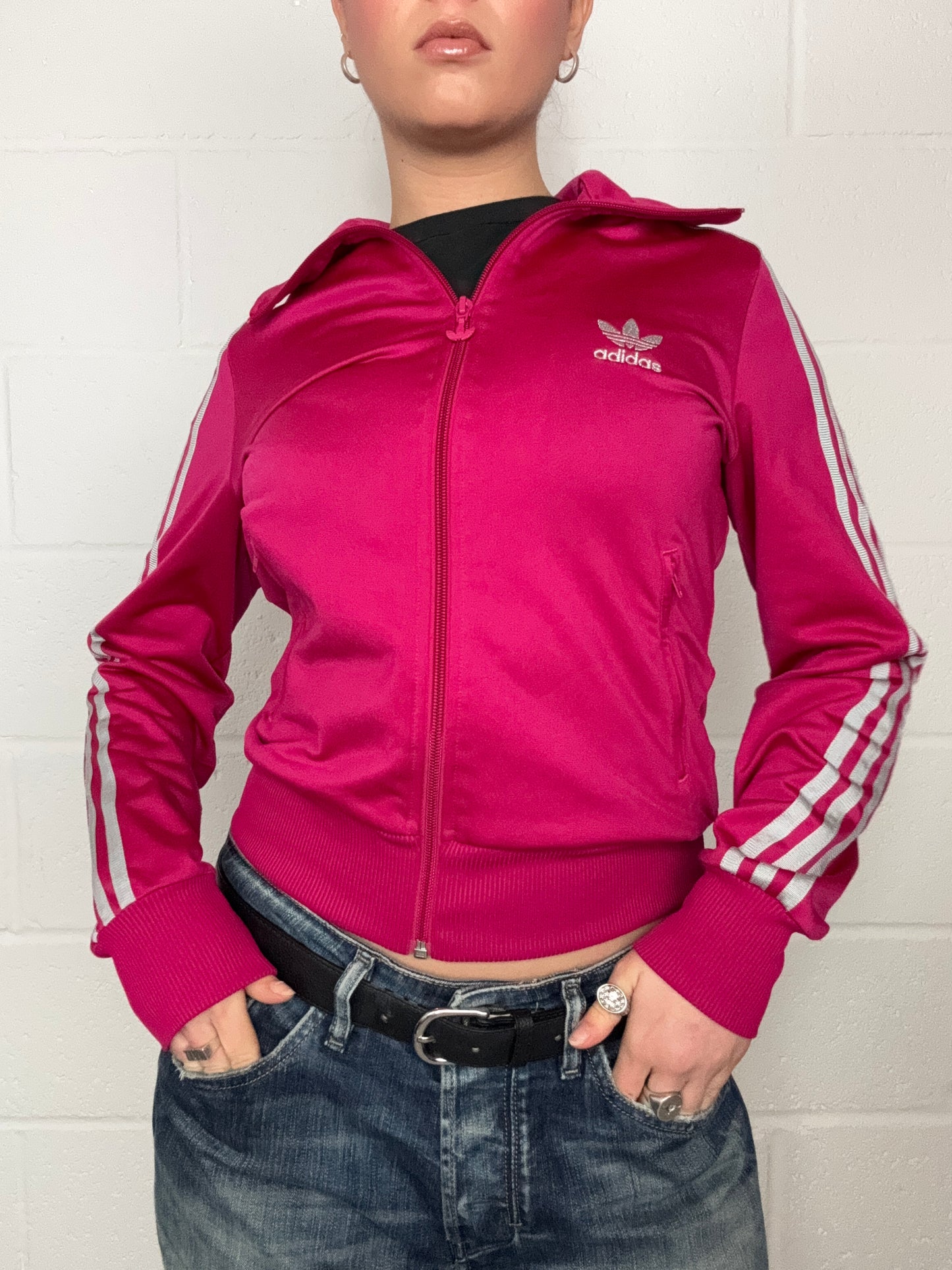 Adidas Pink Tracksuit Jacket (S)