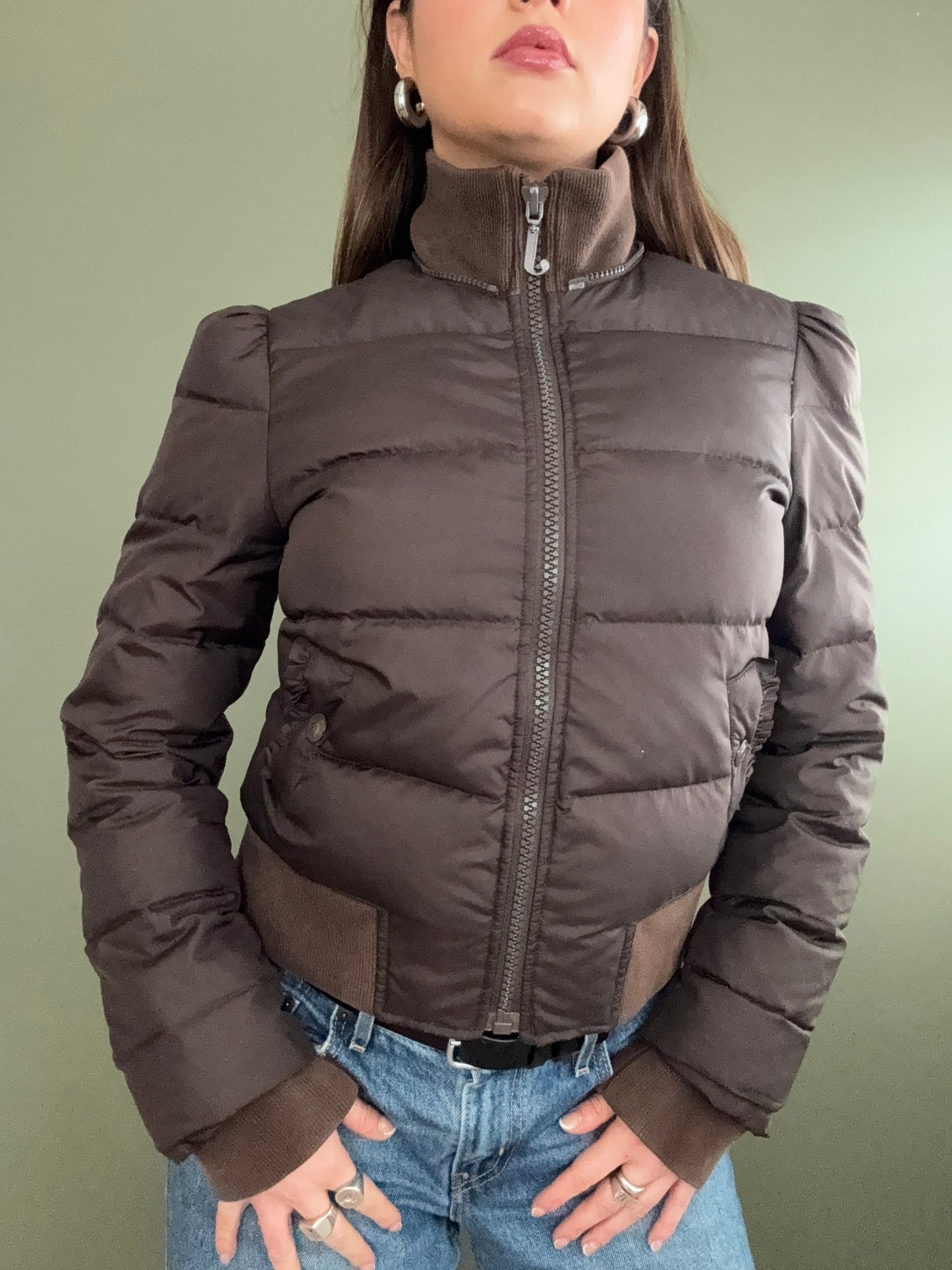 Brown Juicy Couture Puffer (S)