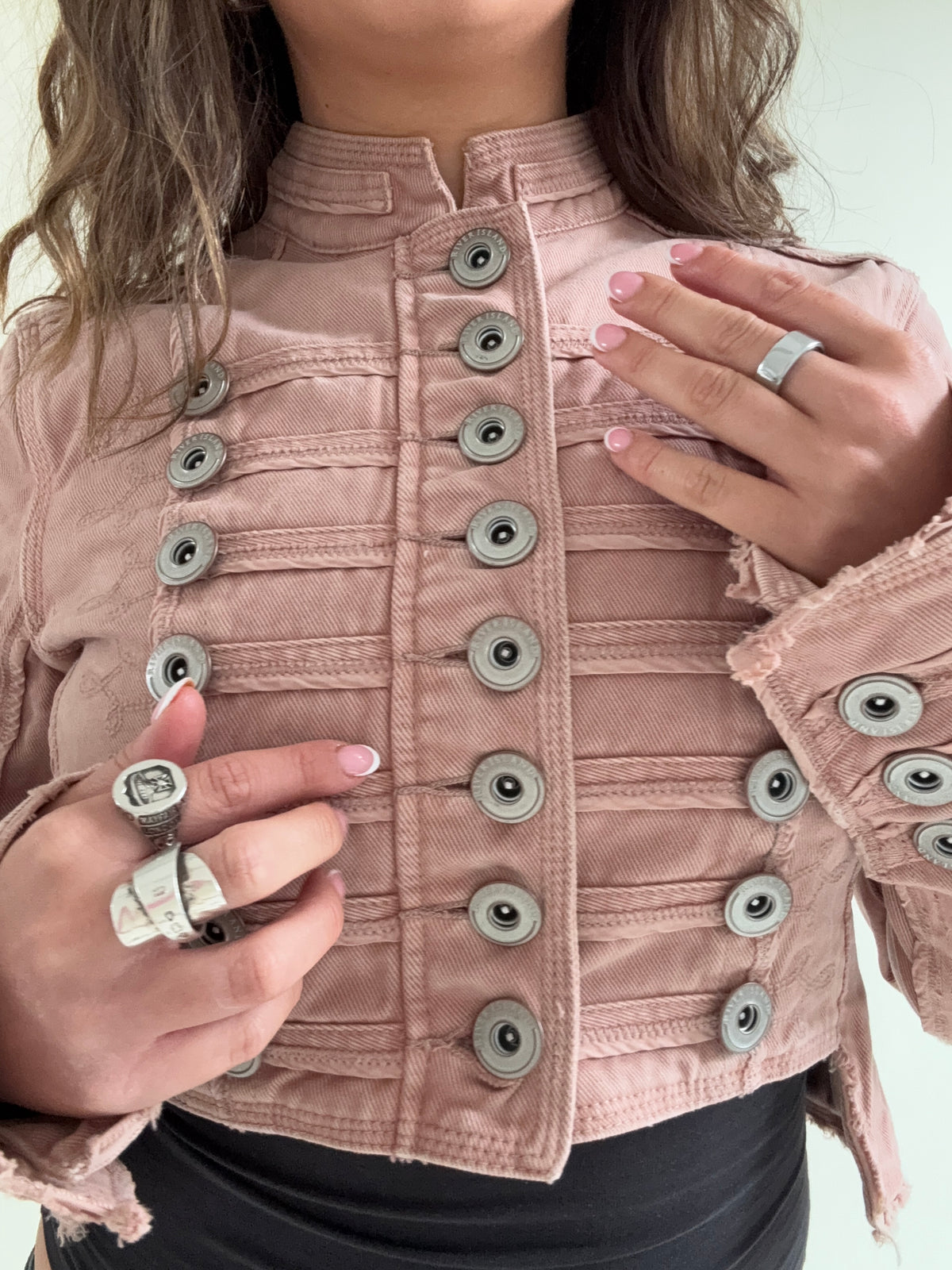 Cropped Vintage Military Jacket (S)