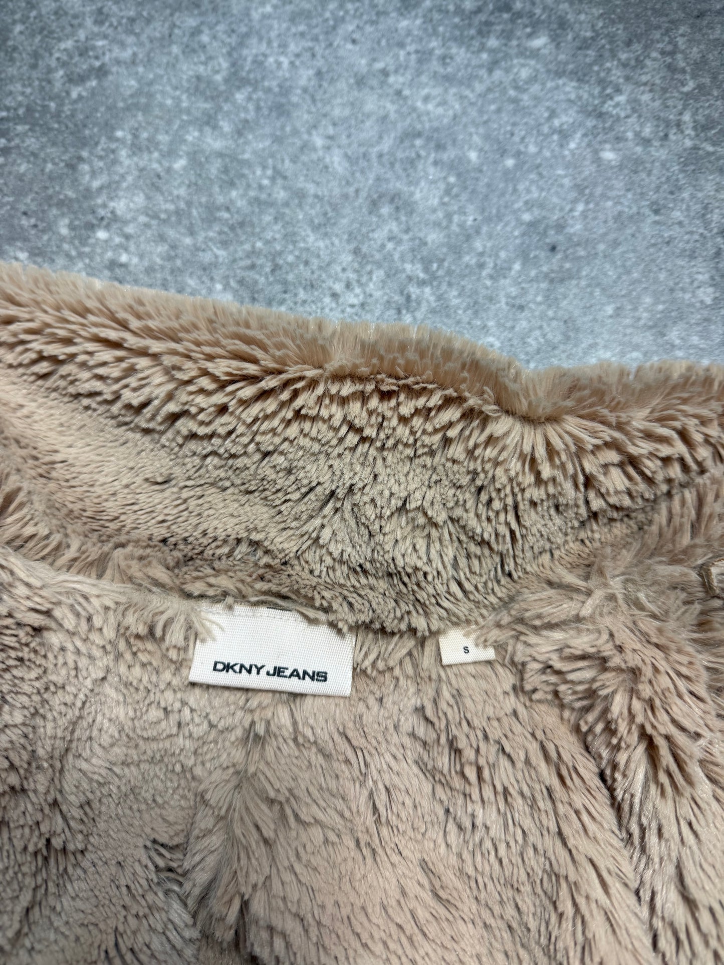 DKNY Faux Fur Jacket (S)
