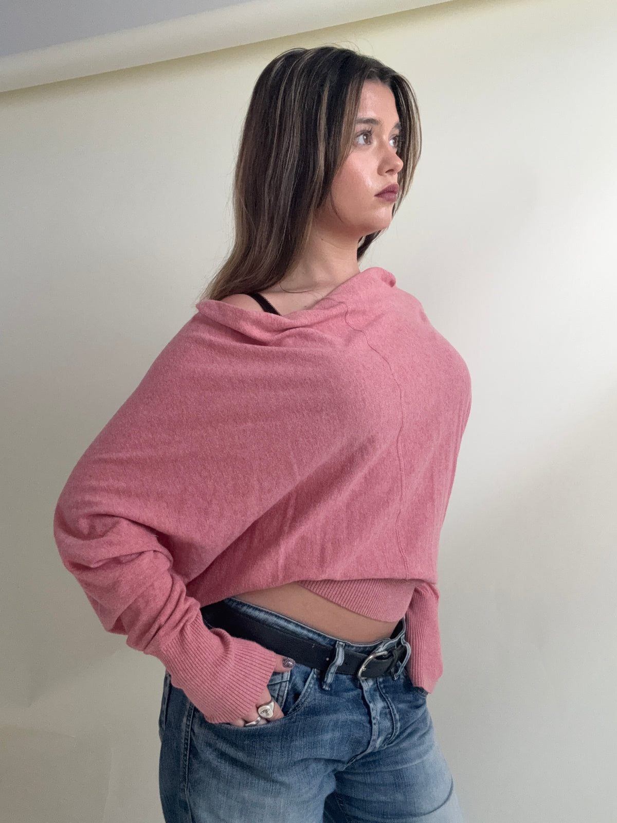 Allsaints Batwing Popper Jumper (UK6)