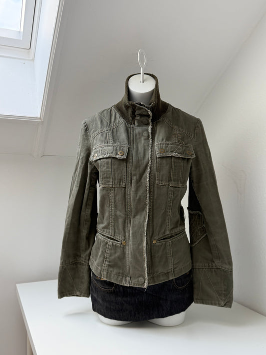 Khaki Cargo Jacket (UK12)