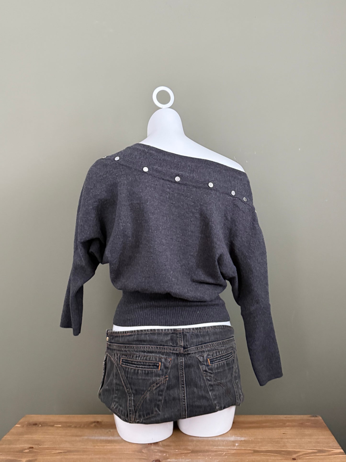 Karen Millen Wool Batwing Top (S)
