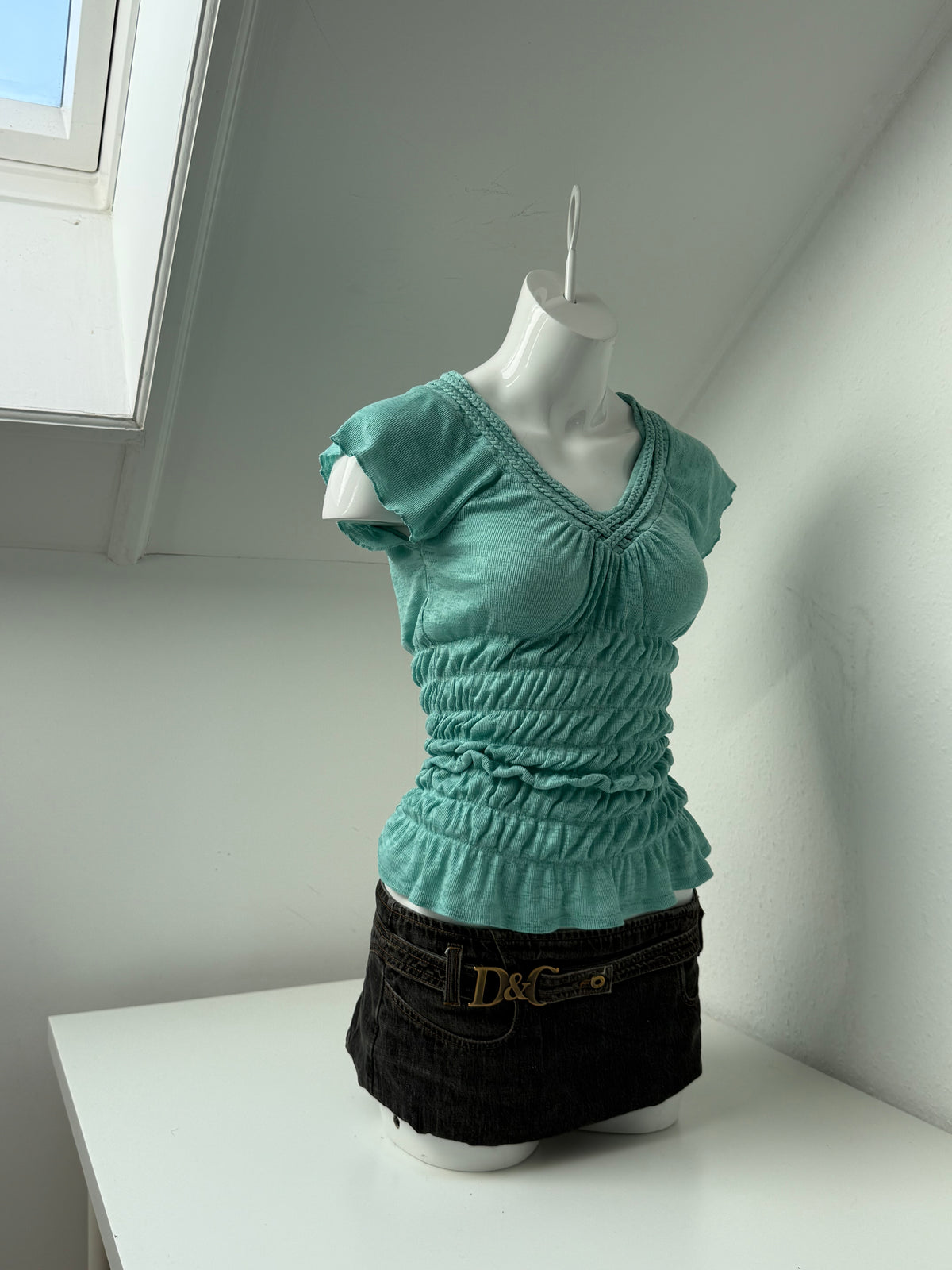 DKNY Ruched Top (XS)