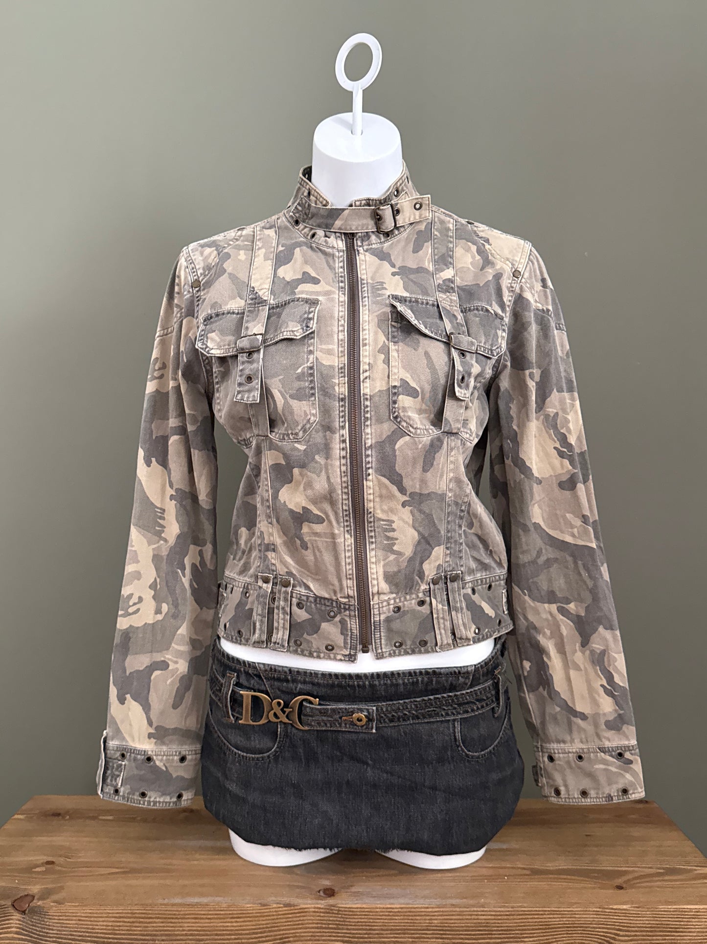Camo Cargo Jacket (UK14)