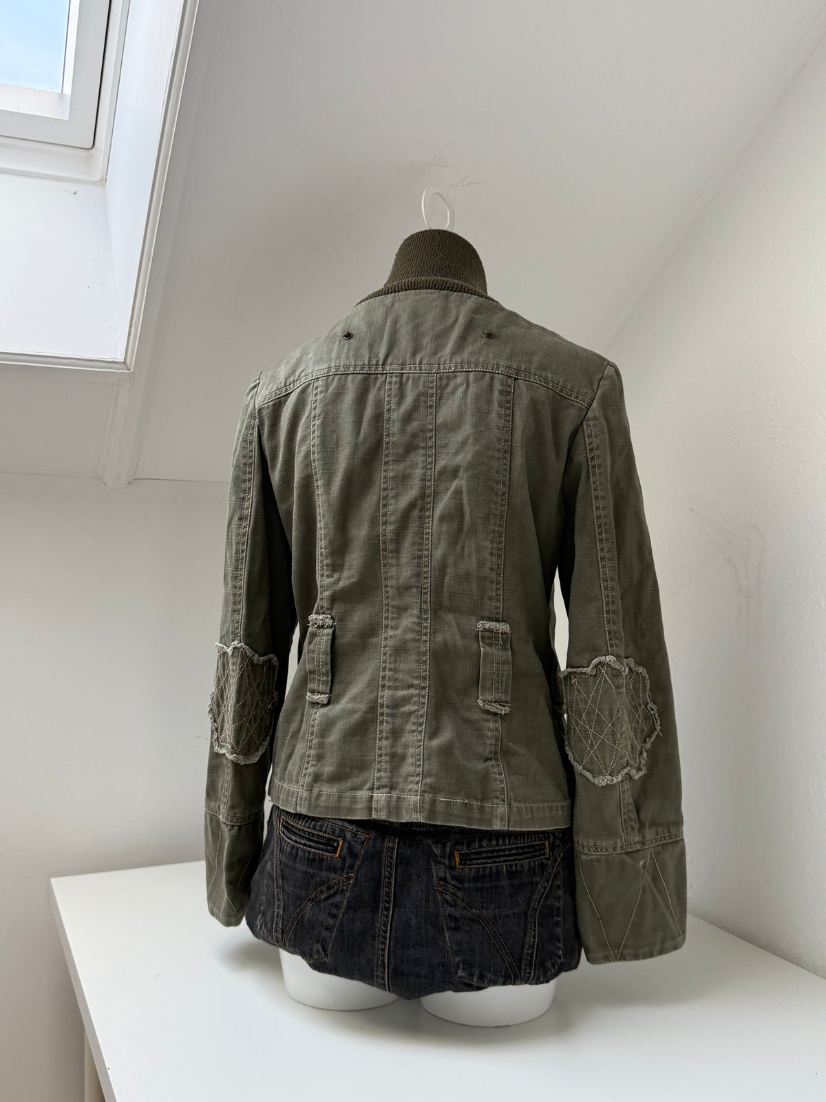 Khaki Cargo Jacket (UK12)