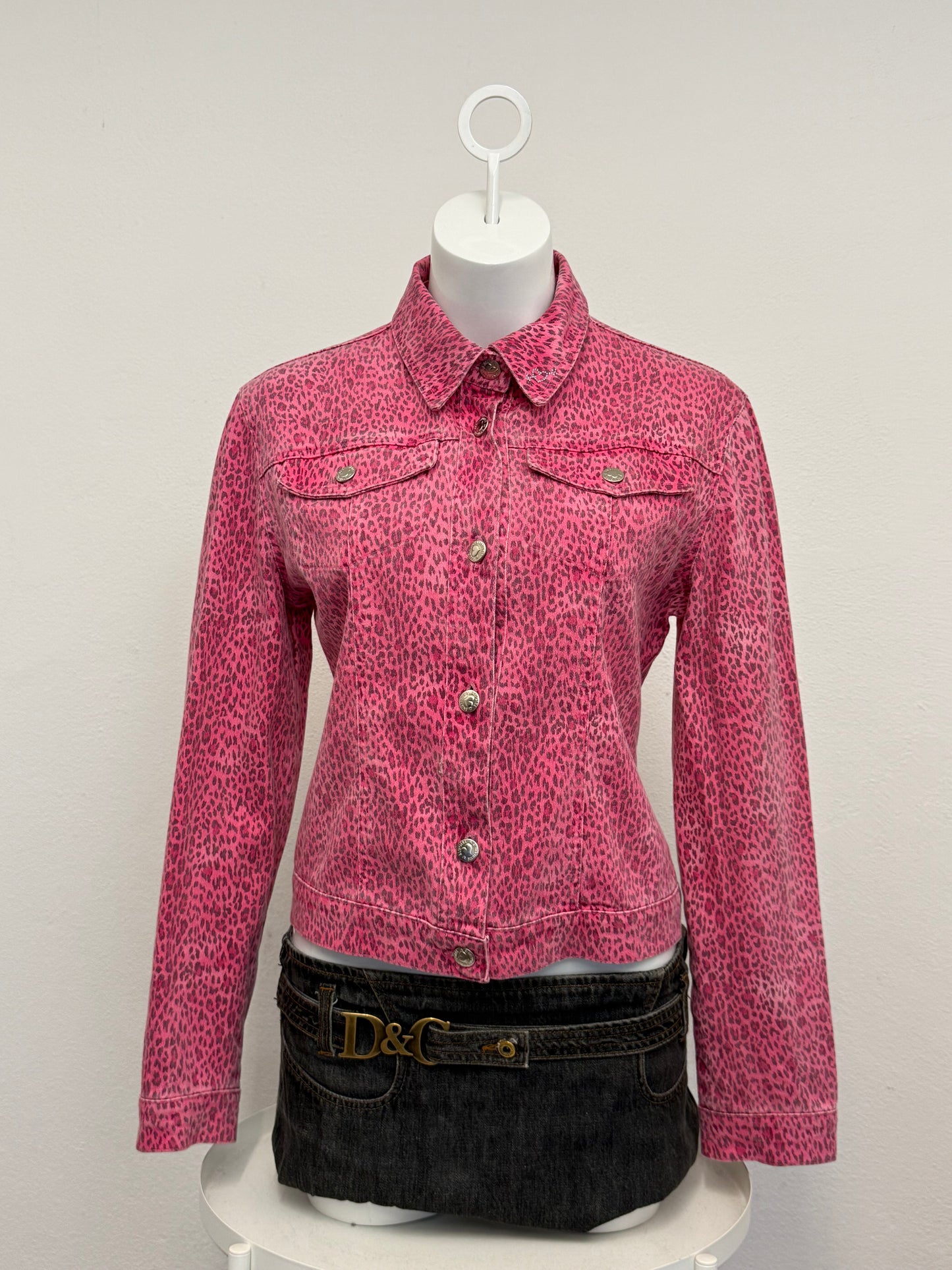 Blumarine Pink Leopard Jacket (M)