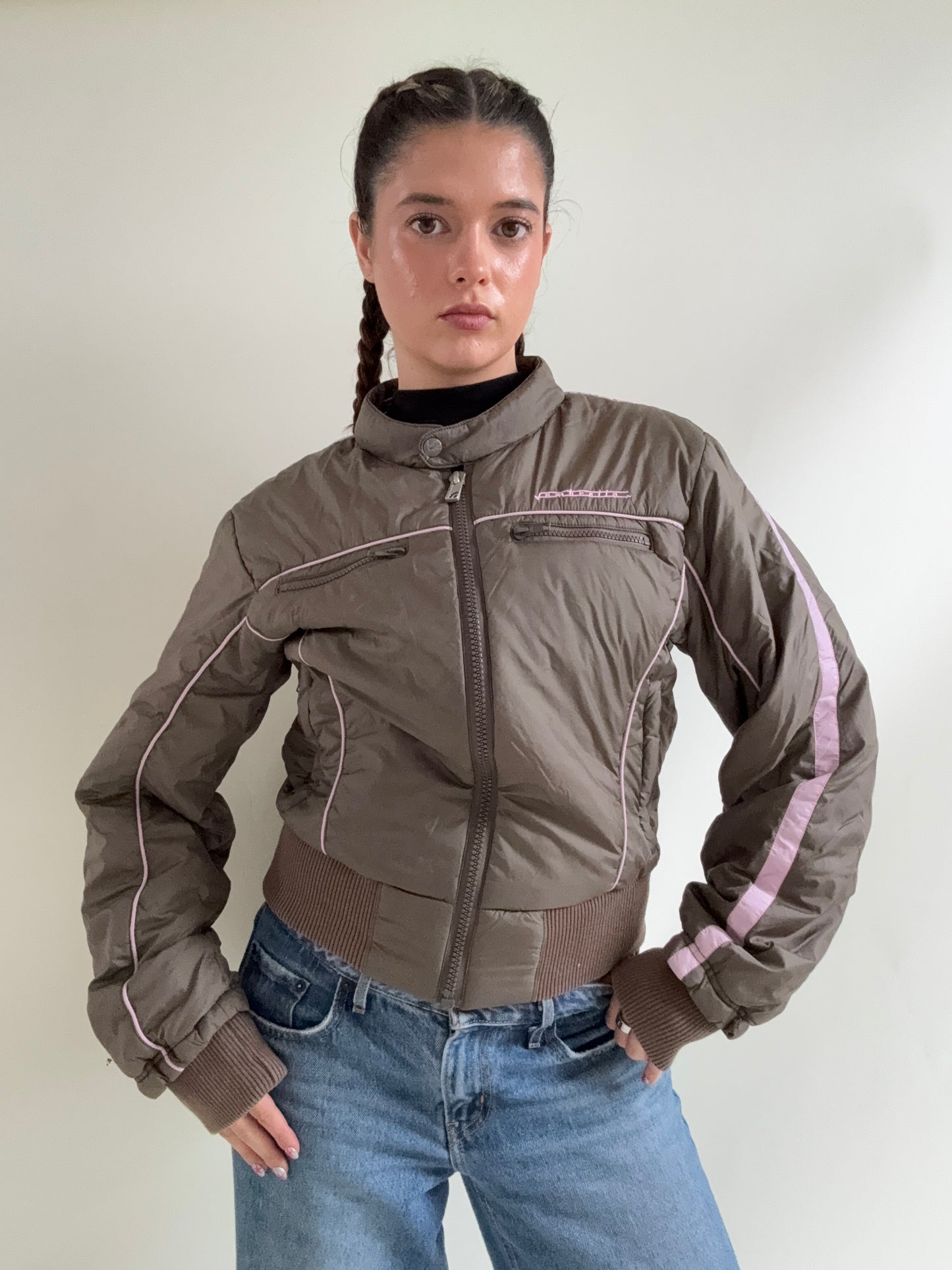 Y2K Bomber Jacket (M)