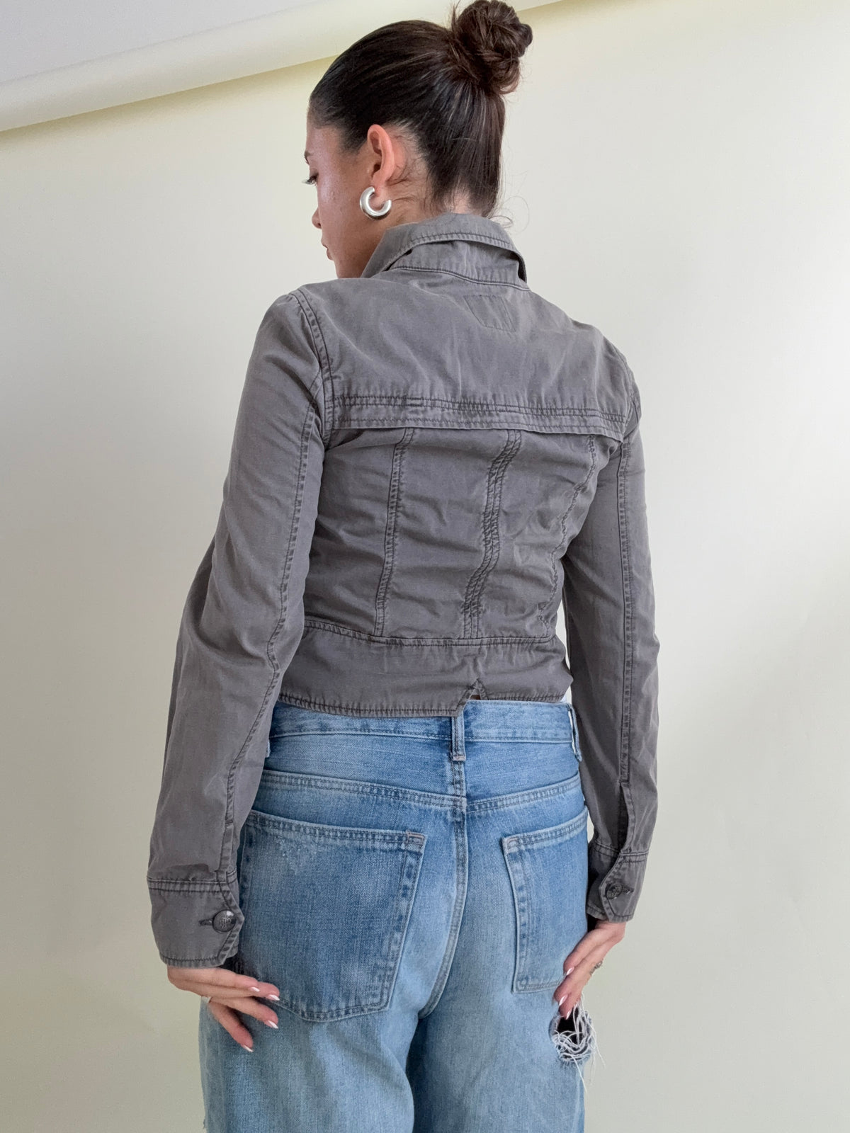 Y2K Buckle Jacket (UK8)