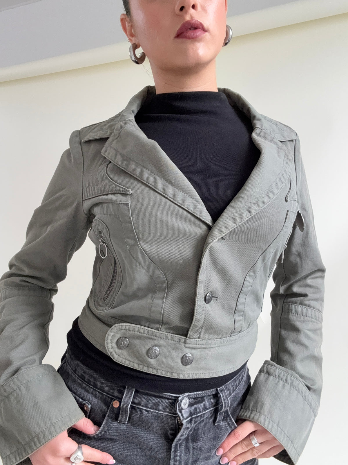 Vintage Diesel Cropped Jacket (M)