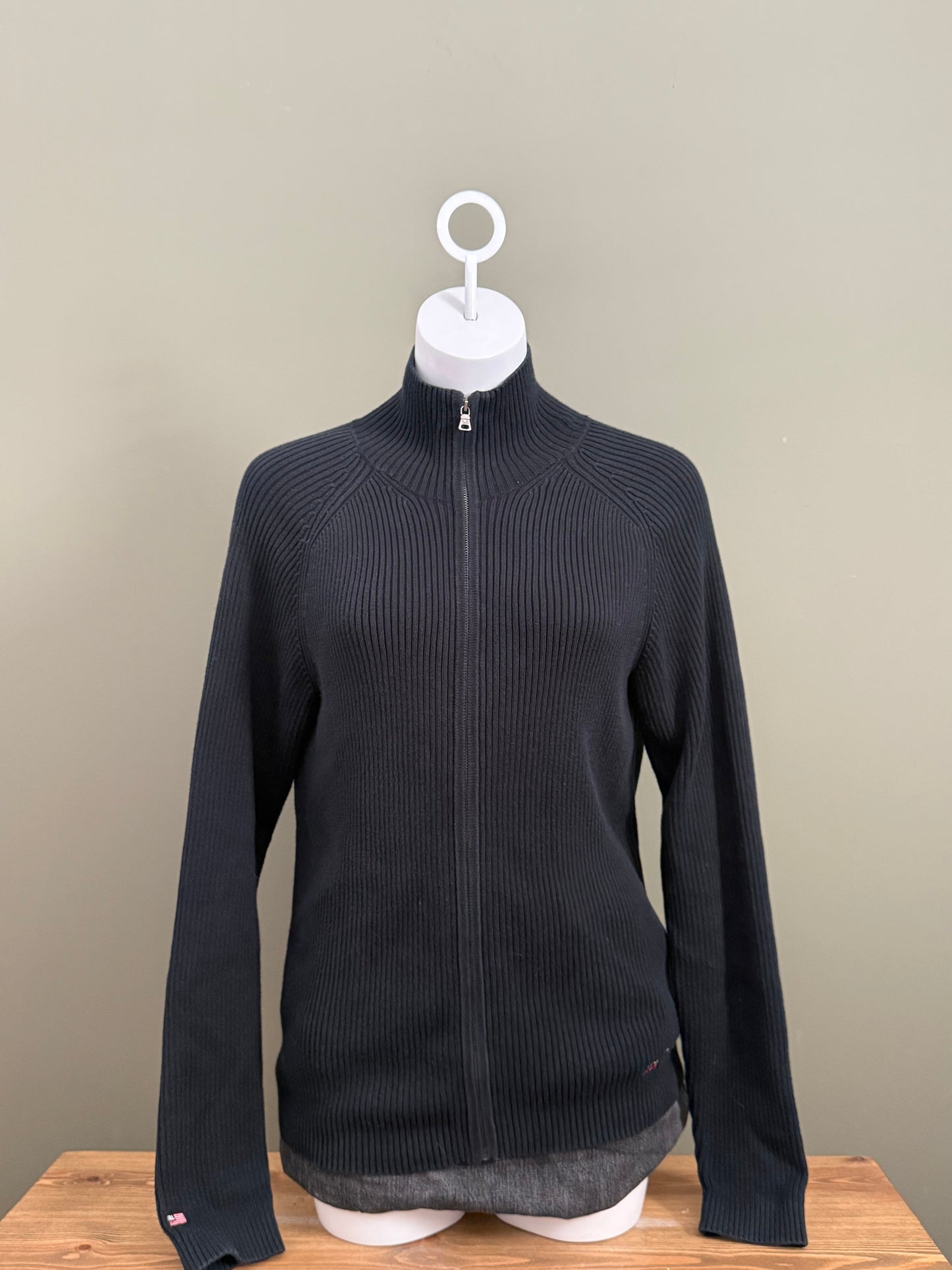 Ralph Lauren Knitted Ribbed Zip Jumper (M)