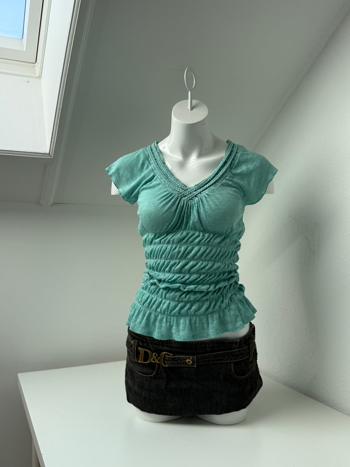 DKNY Ruched Top (XS)