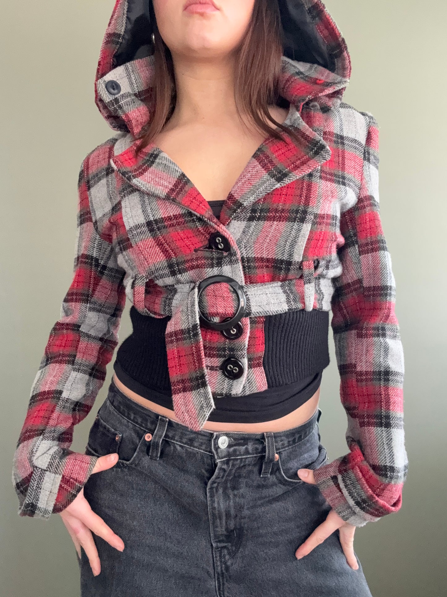 Tartan Hooded Jacket (S)