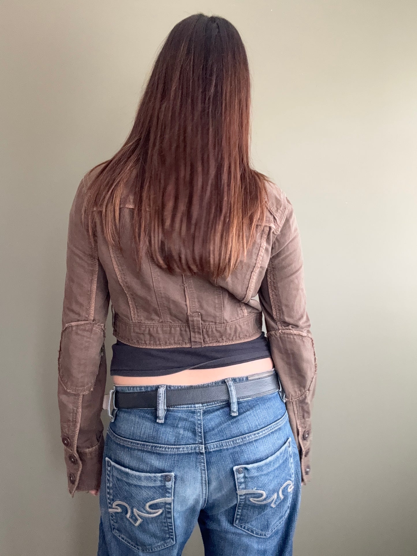 Y2K Cropped Jacket (UK12)