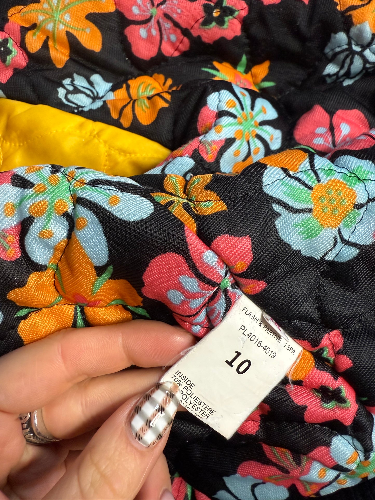 Y2K Cropped Bomber Jacket (XS)