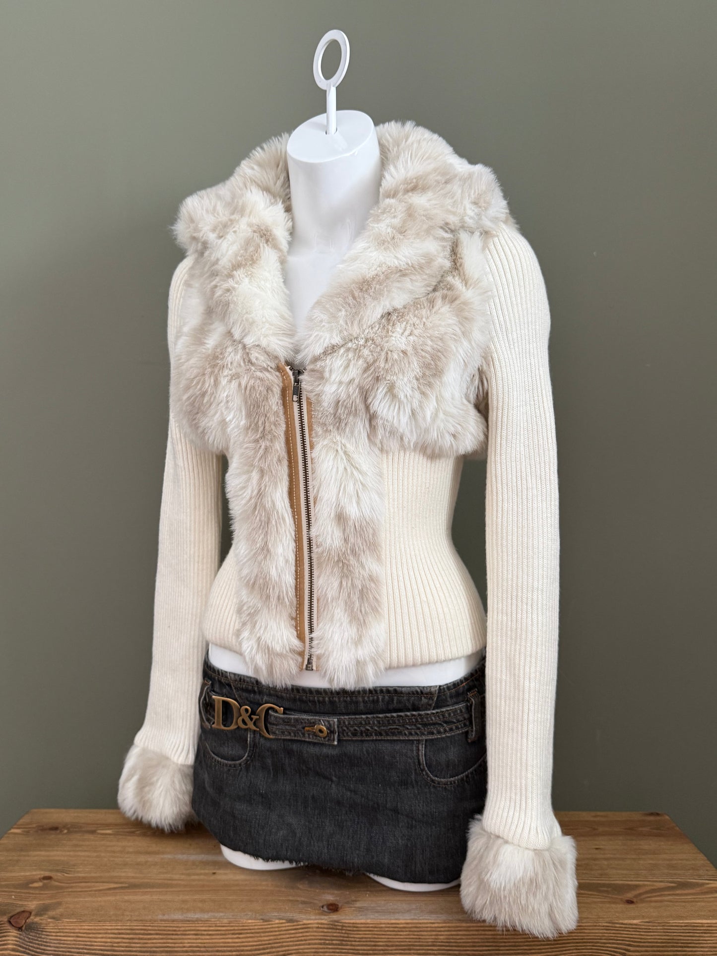 Jane Norman Faux Fur Fitted Jacket (UK12)