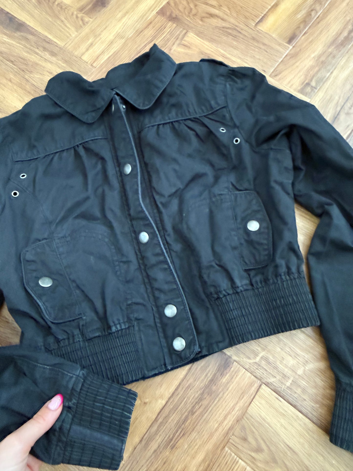 Jane Norman Crop Bomber Jacket (UK8)