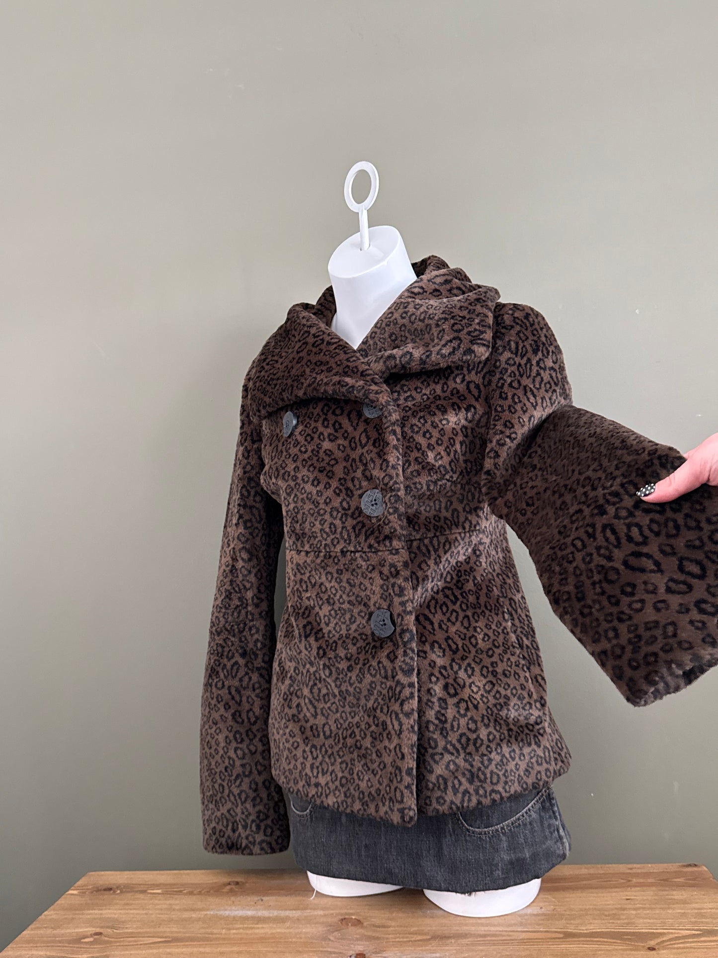 Miss Sixty Faux Fur Leopard Jacket (L)