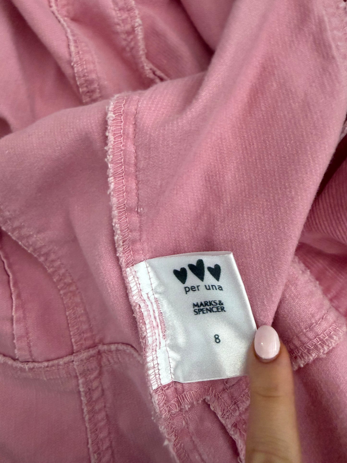 Pink Corduroy Jacket (UK8)