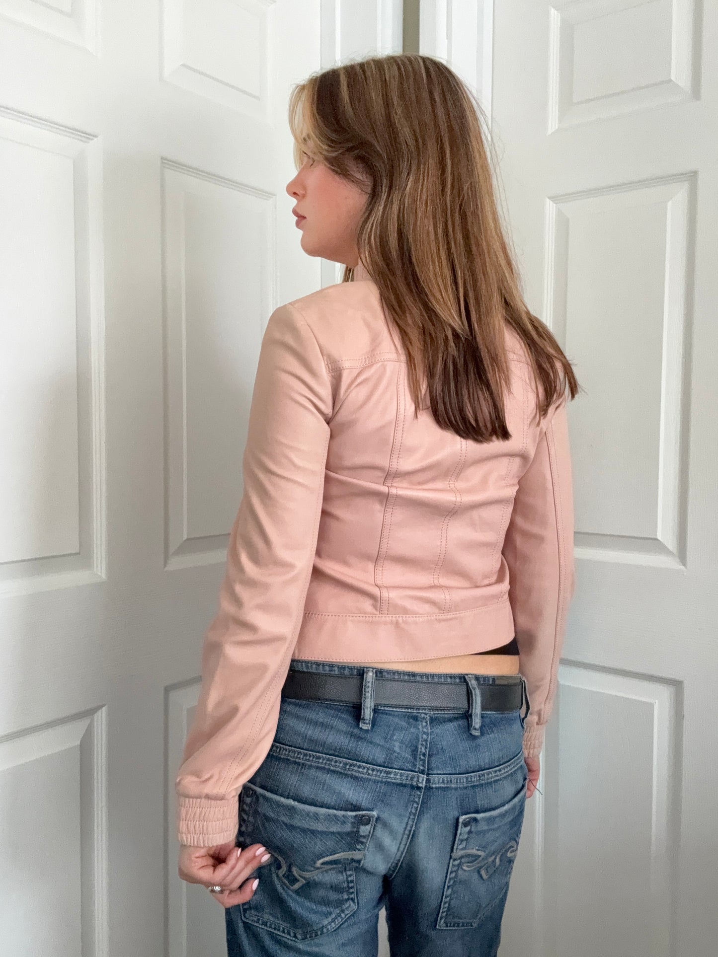 DKNY Leather Jacket (S)