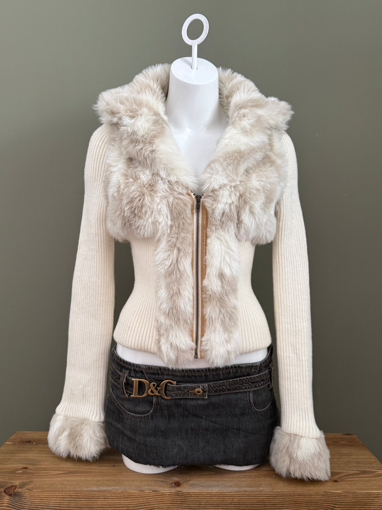 Jane Norman Faux Fur Fitted Jacket (UK12)