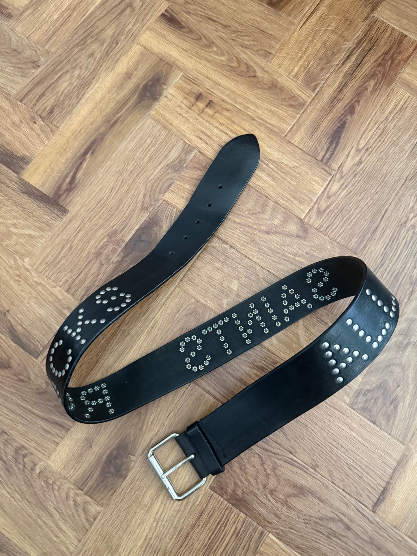 Allsaints Leather Studded Belt (M)