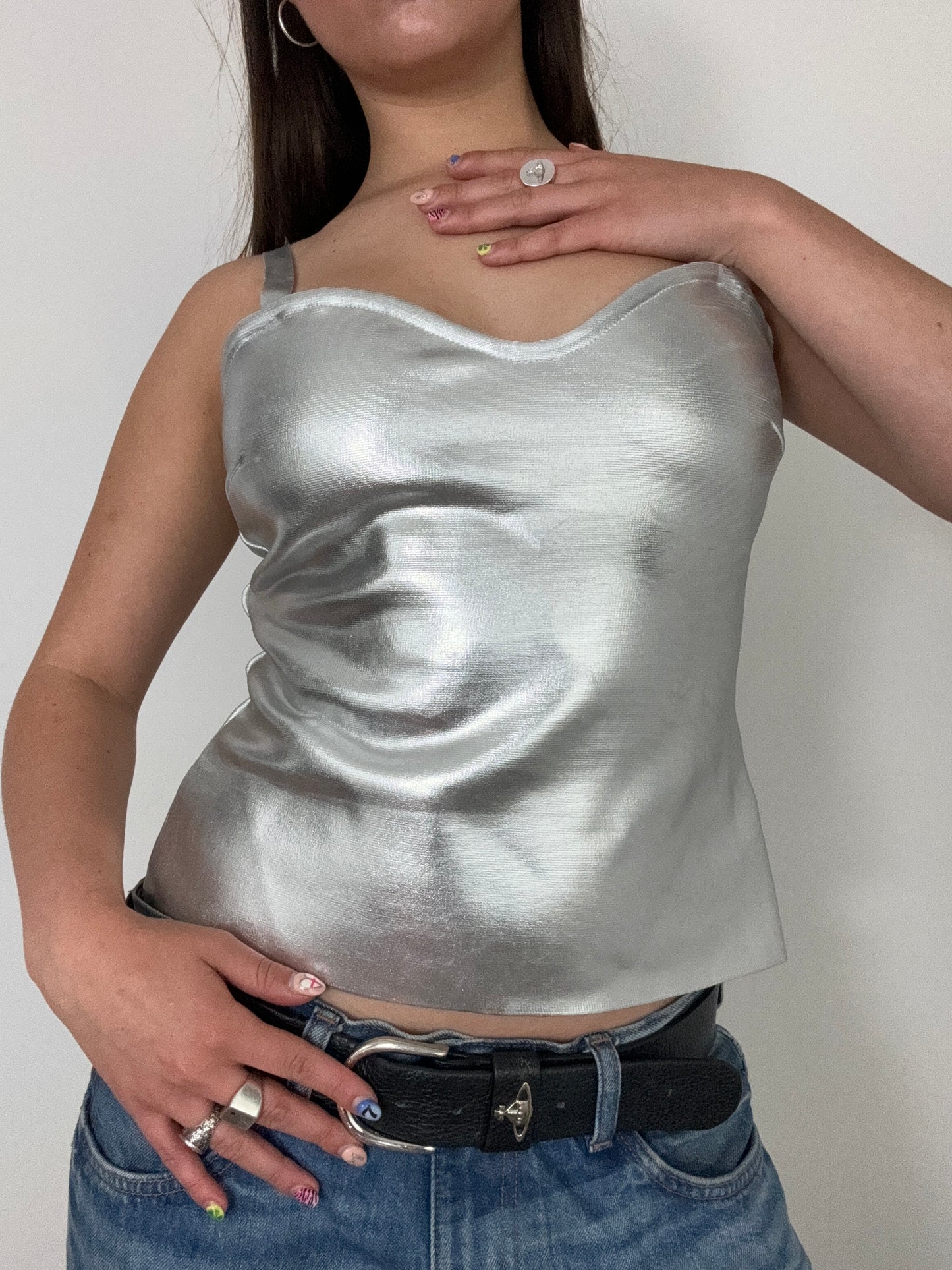 Karen Millen Silver Top