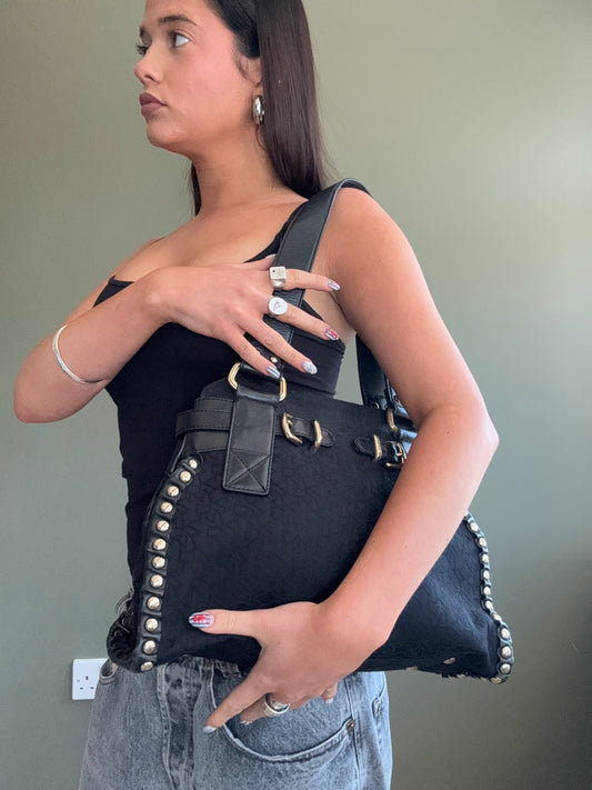 DKNY Studded Shoulder Bag