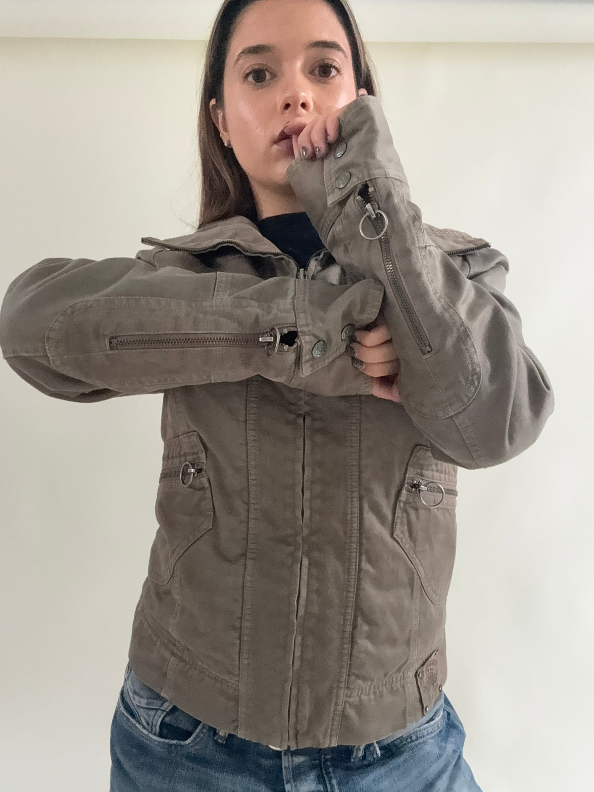 Vintage Diesel Funnel Neck Jacket (L)