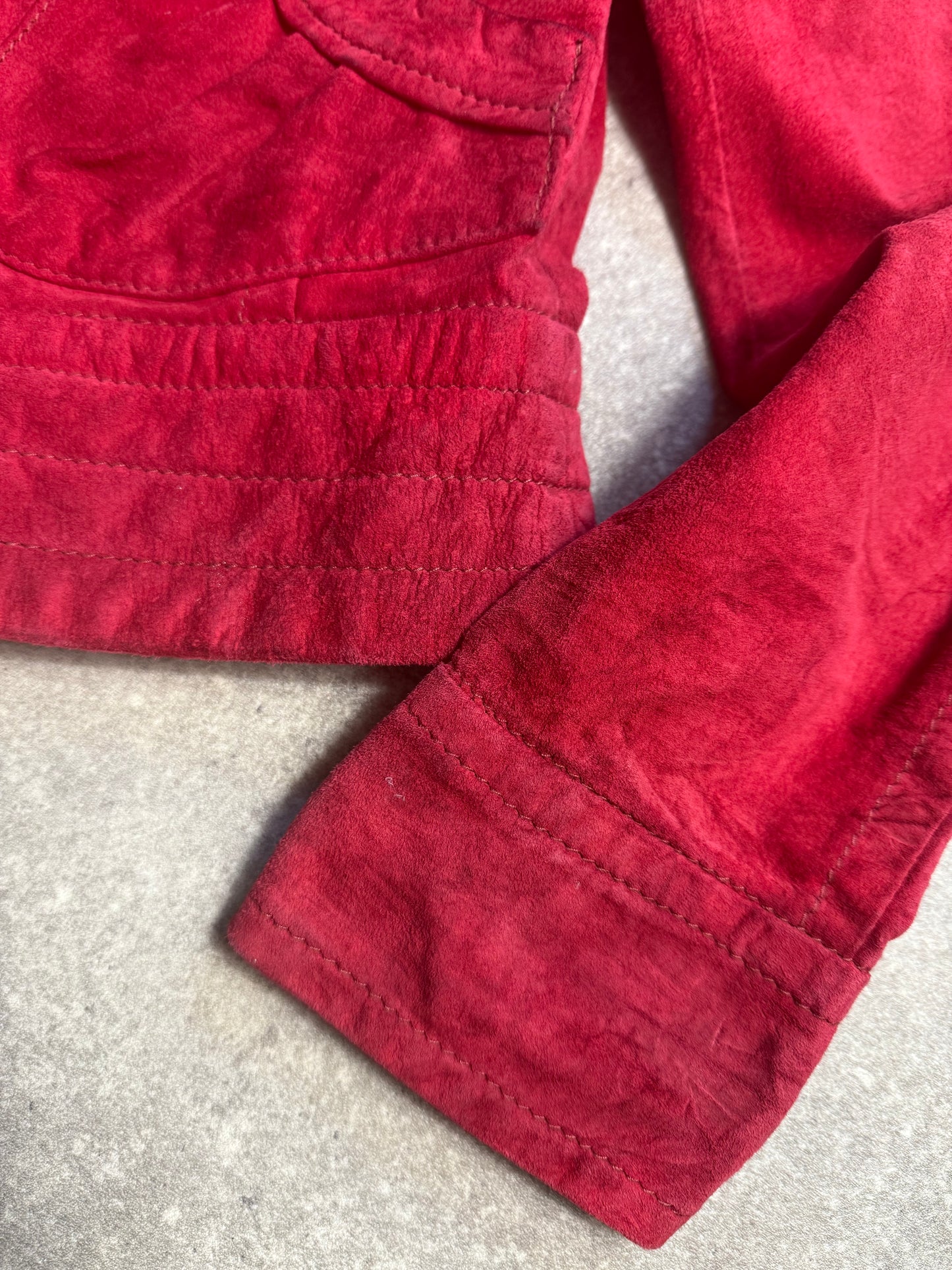 Miss Sixty Red Suede Jacket (M)