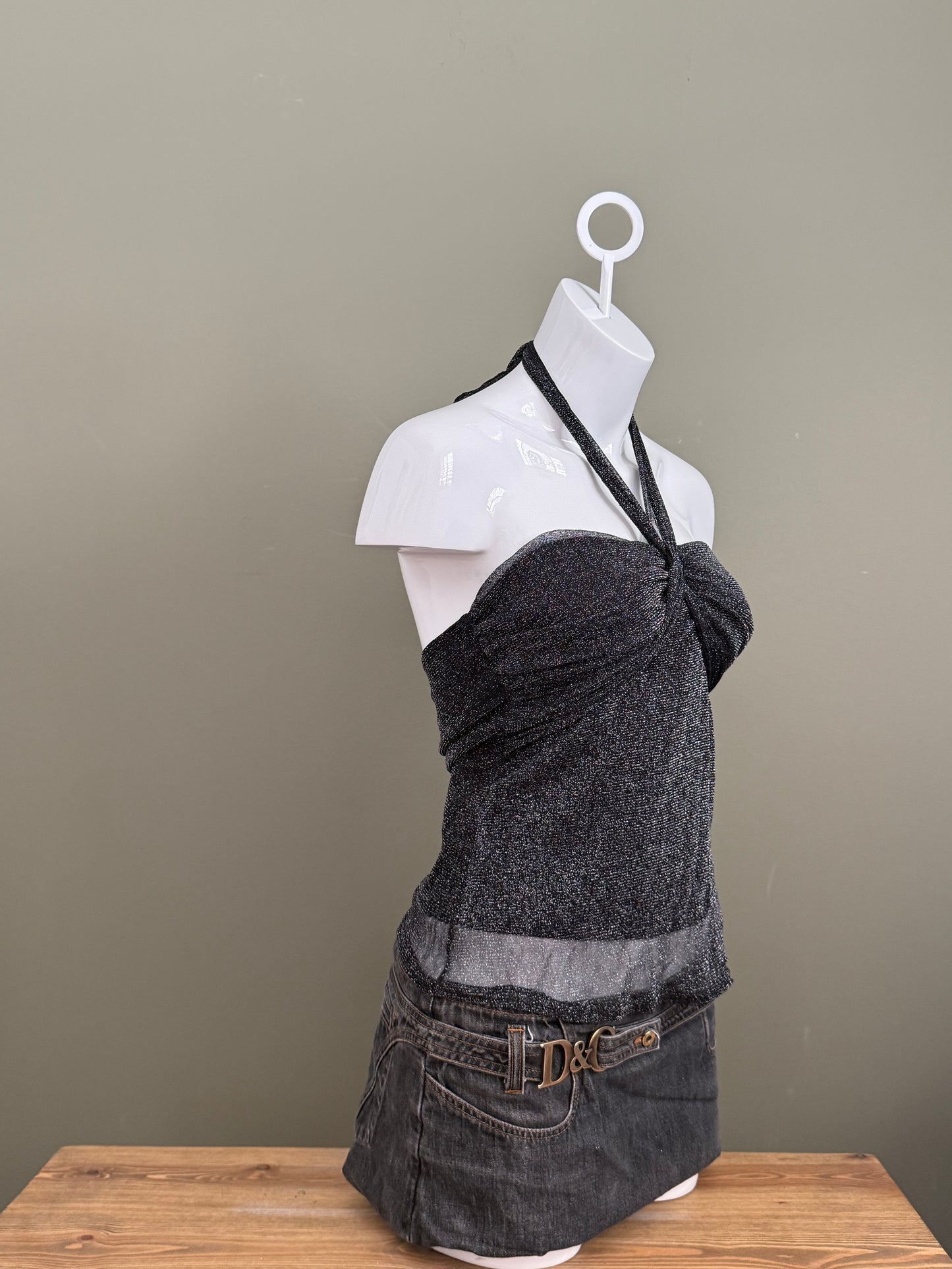 Sparkly Halterneck Top (UK10)