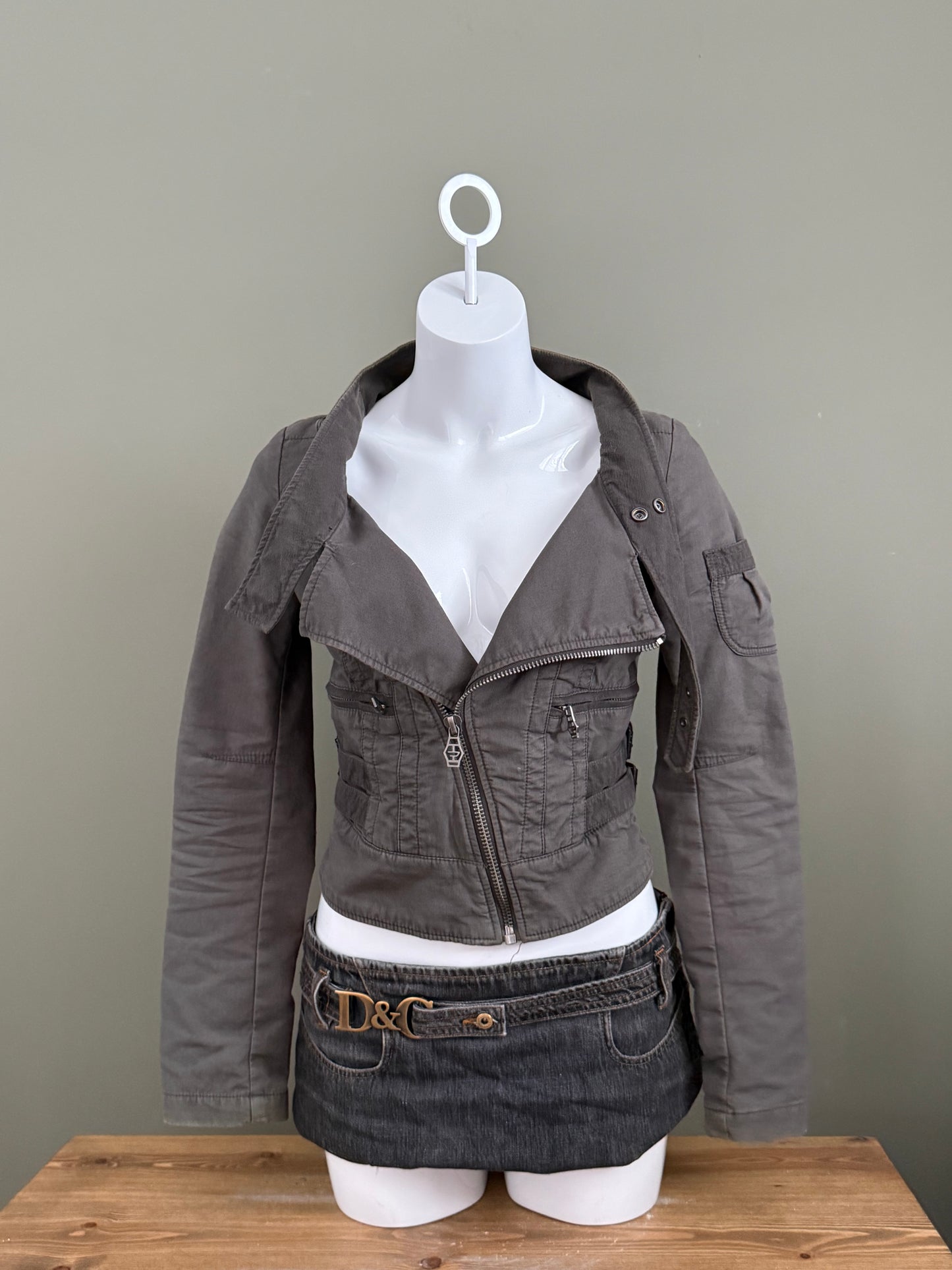 Diesel Cropped Utility Jacket (S)