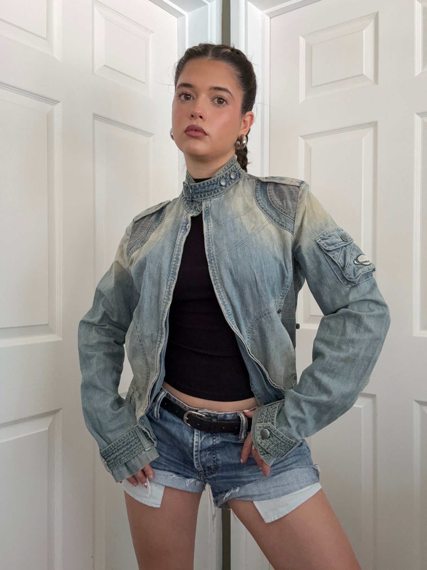 Diesel Denim Biker Jacket (L)