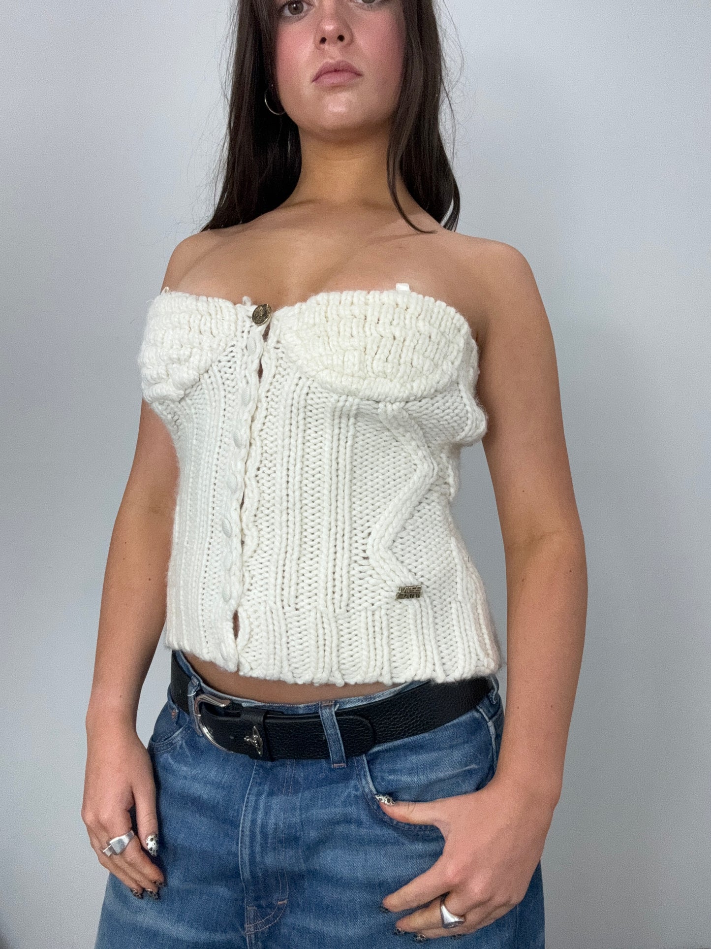 Miss Sixty Wool Corset Top