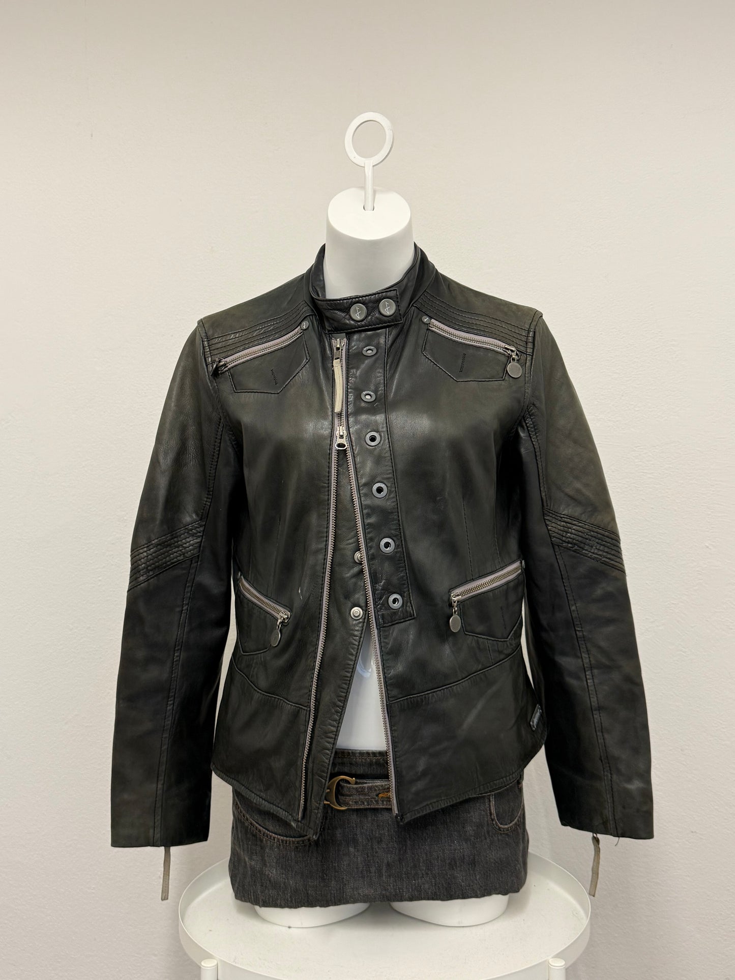 Firetrap Leather Jacket (L)