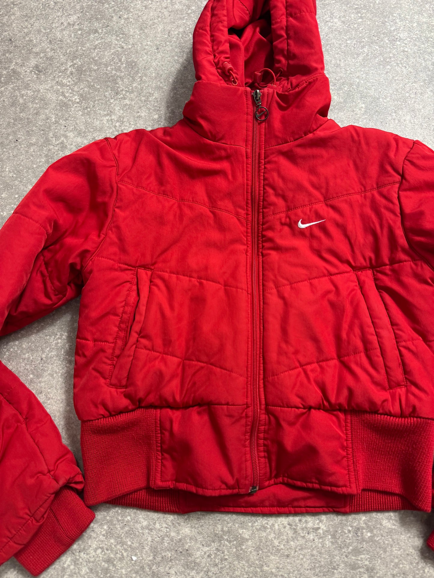 Red Nike Puffer Jacket (S)