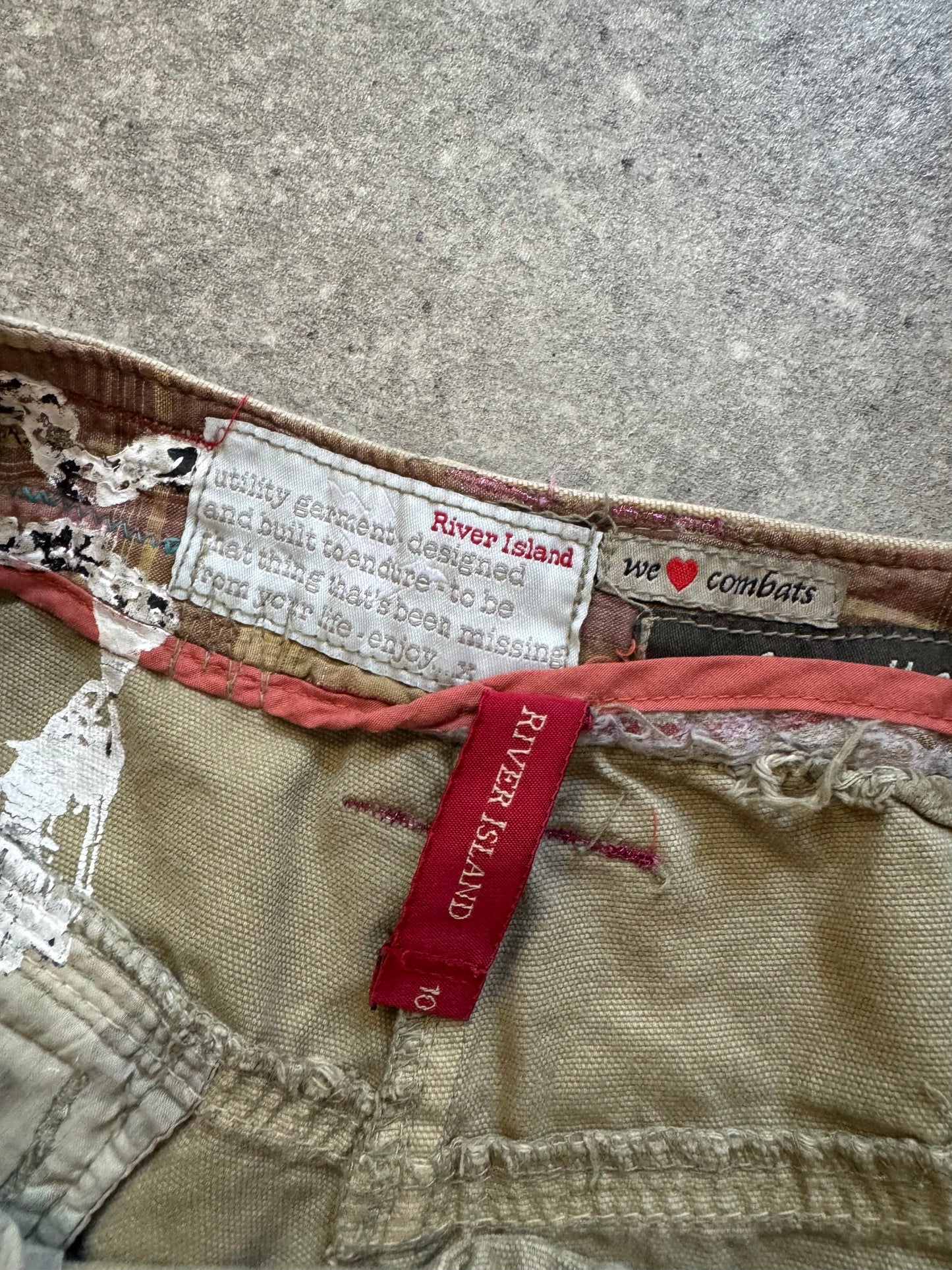 Beige Mini Shorts (UK10)