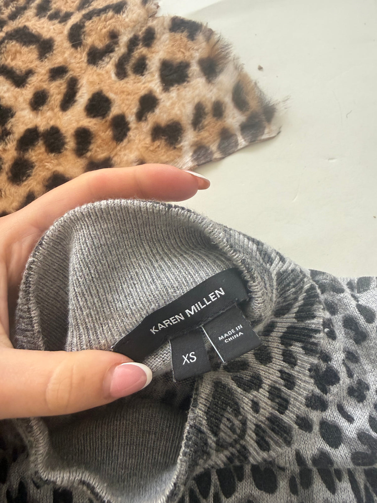 Karen Millen Leopard Top (XS)