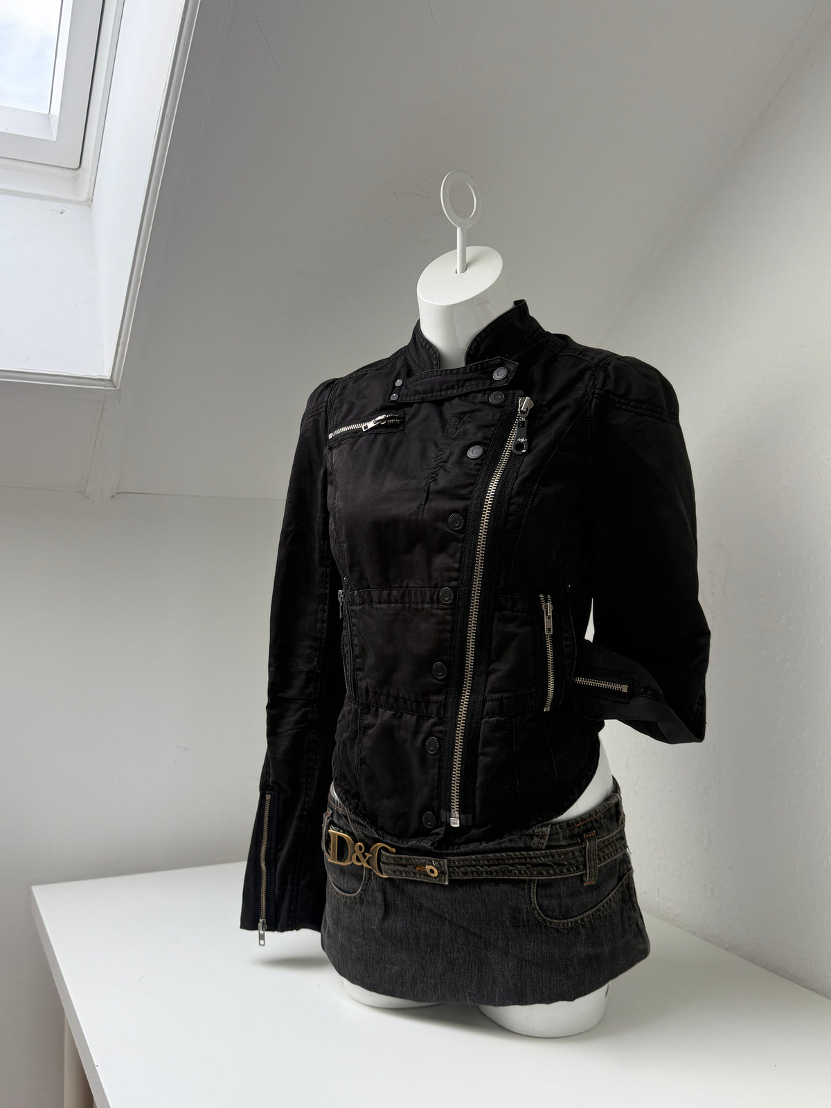 Asymmetric Utility Corset Jacket (UK10)